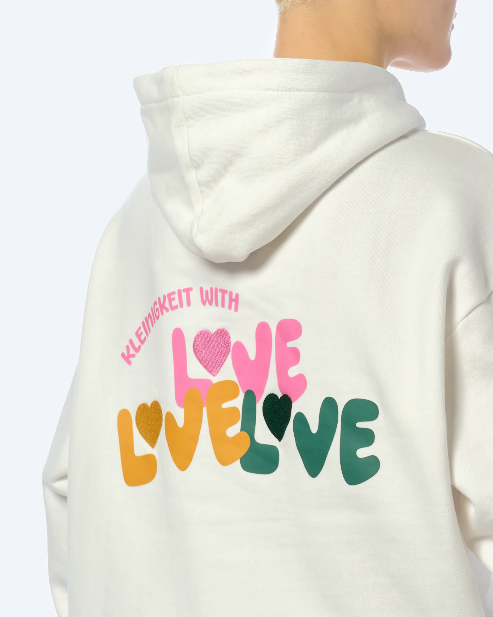 Kleinigkeit Love Is Love Hoodie Offwhite