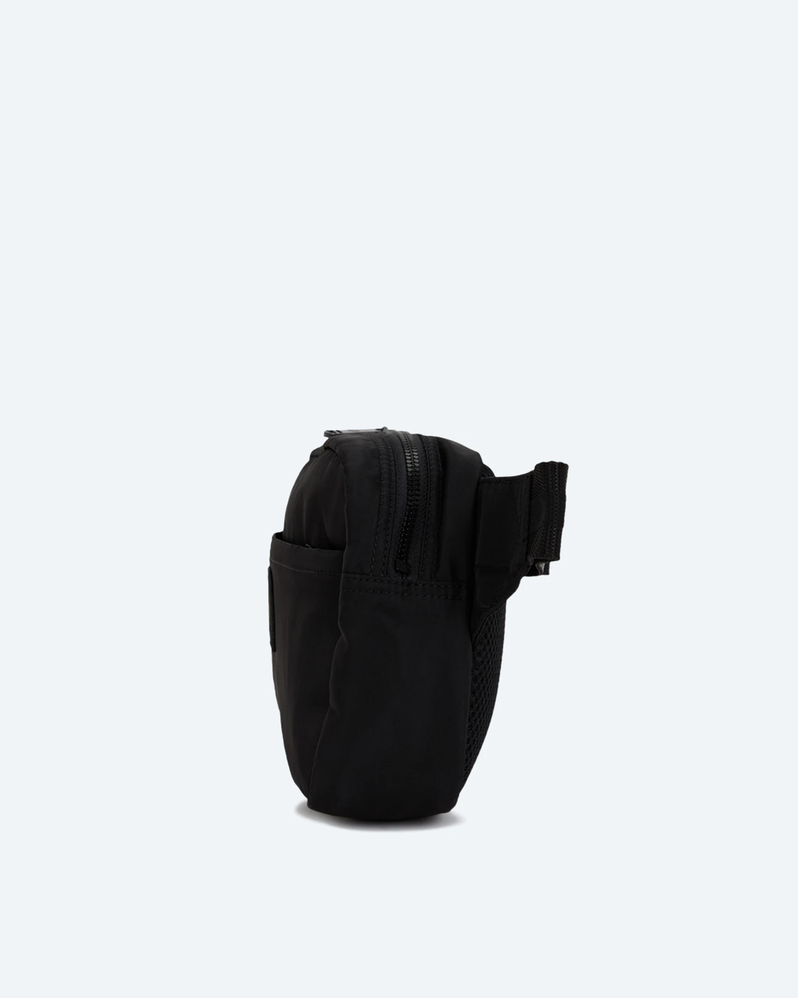 Crinkle Nylon Crossbody Bag Black