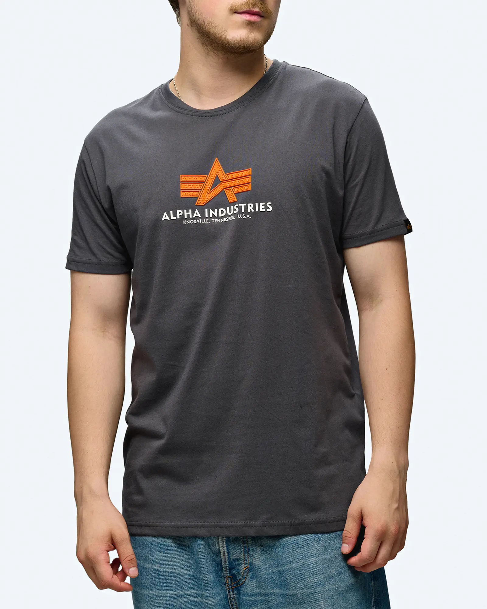 Alpha Industries Basic T-Shirt Rubber Grey Alpha Industries Basic T-Shirt Rubber Grey