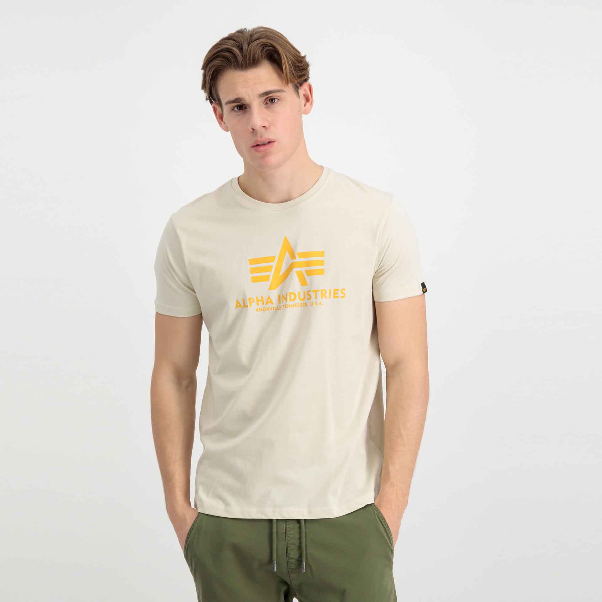 Alpha Industries Basic T-Shirt Vintage White Alpha Industries Basic T-Shirt Vintage White