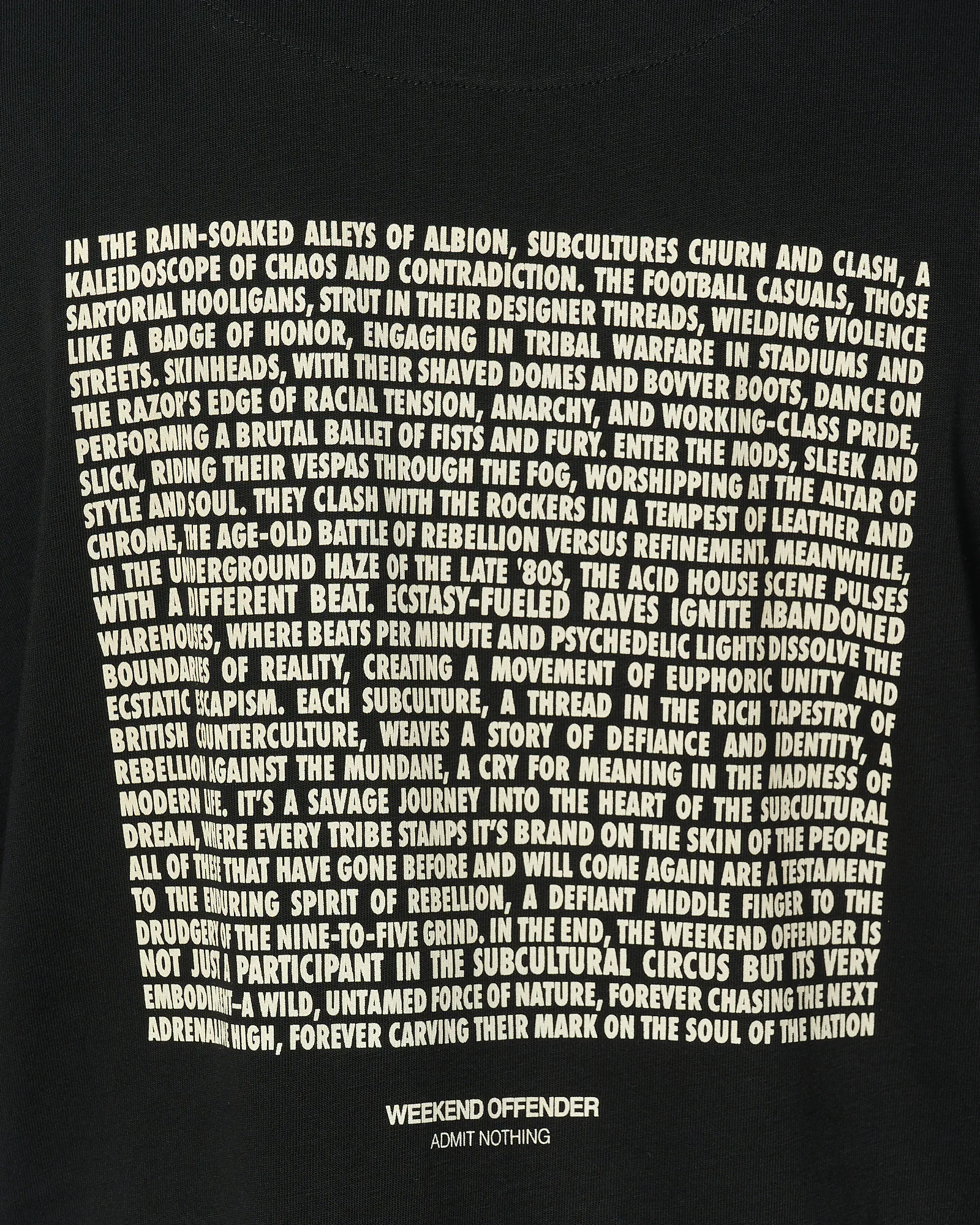 Weekend Offender Albion Graphic T-Shirt Black