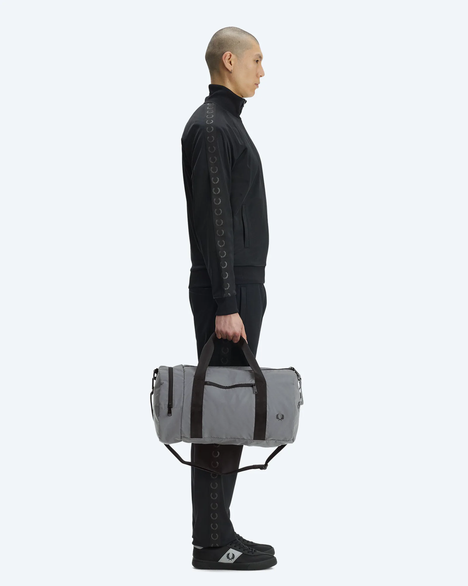 Reflective Barrel Bag Mid Grey