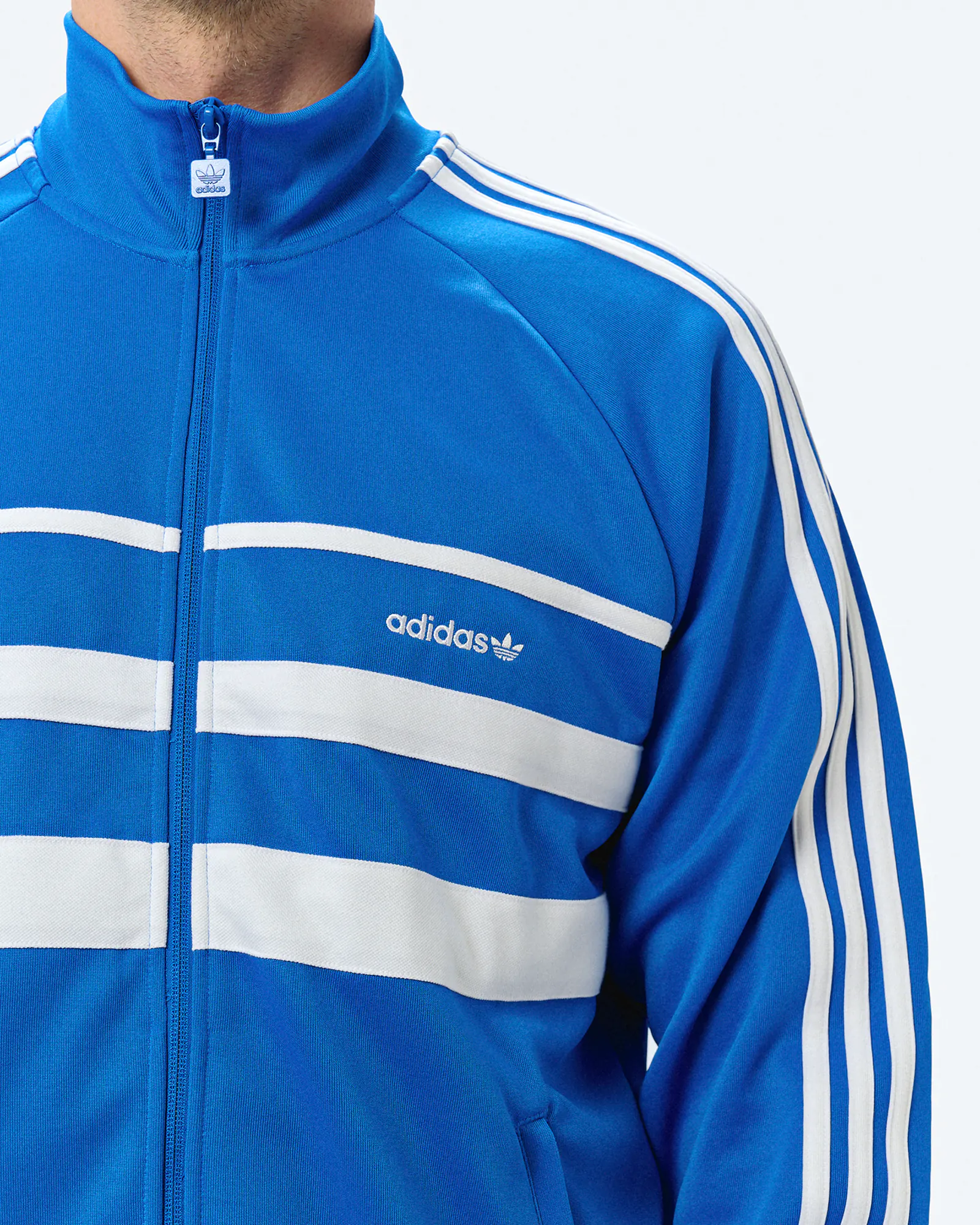adidas Originals The First Track Jacket Blue/White adidas Originals The First Track Jacket Blue/White