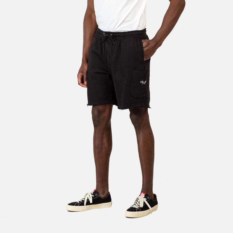 Reell Jeans Sweat Cargo Short Black Reell Jeans Sweat Cargo Short Black