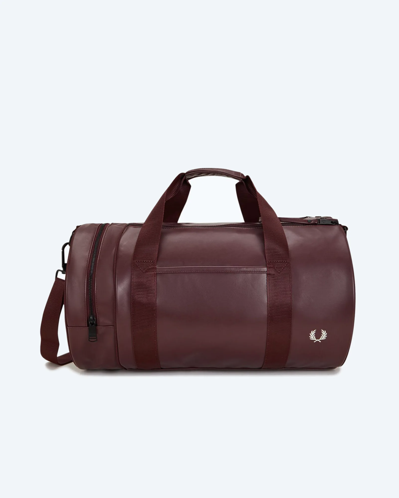 Fred Perry Tonal Classic Barrel Bag Oxblood Fred Perry Tonal Classic Barrel Bag Oxblood