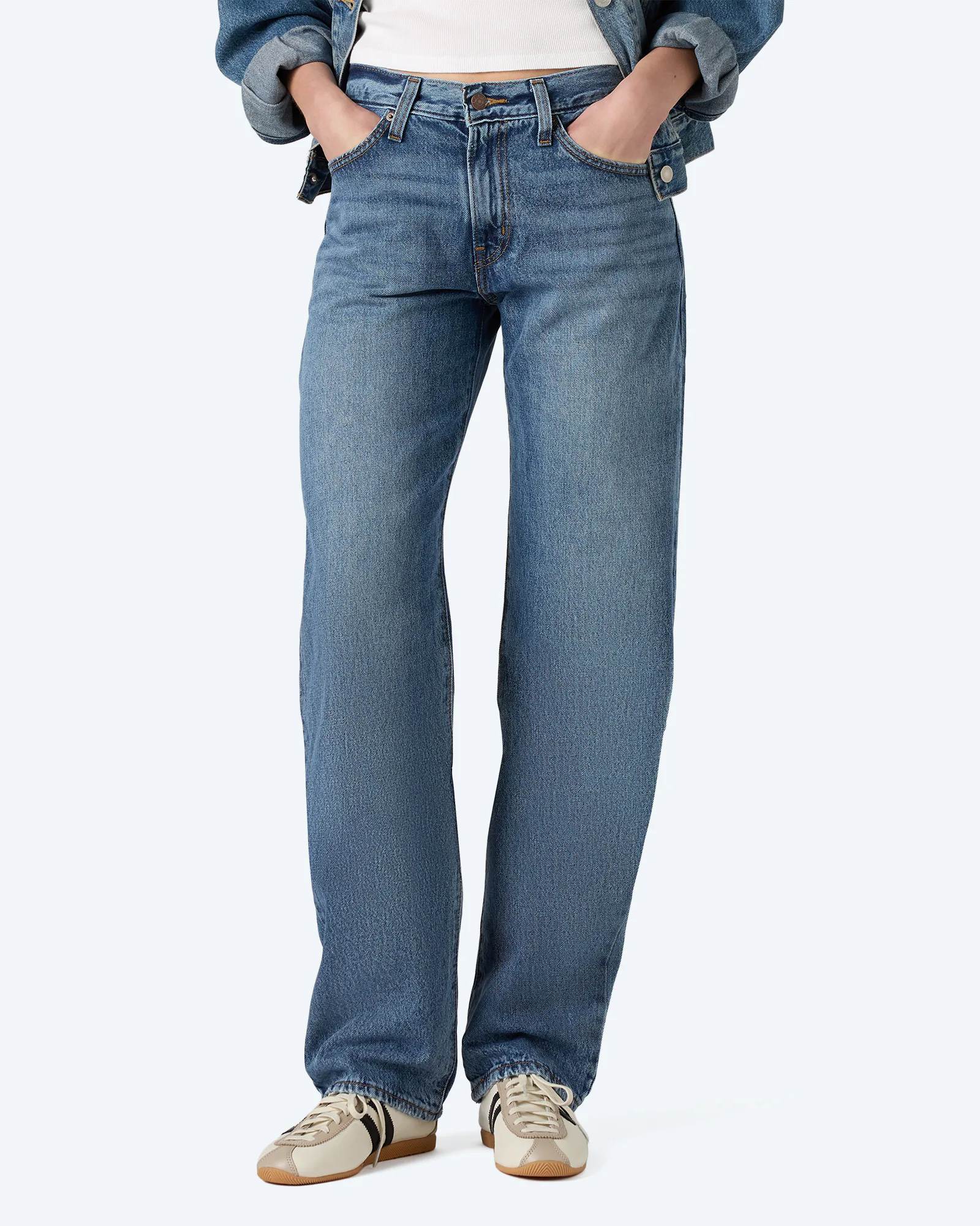 CINCH BAGGY MED INDIGO - WORN IN INVESTED INDIGO