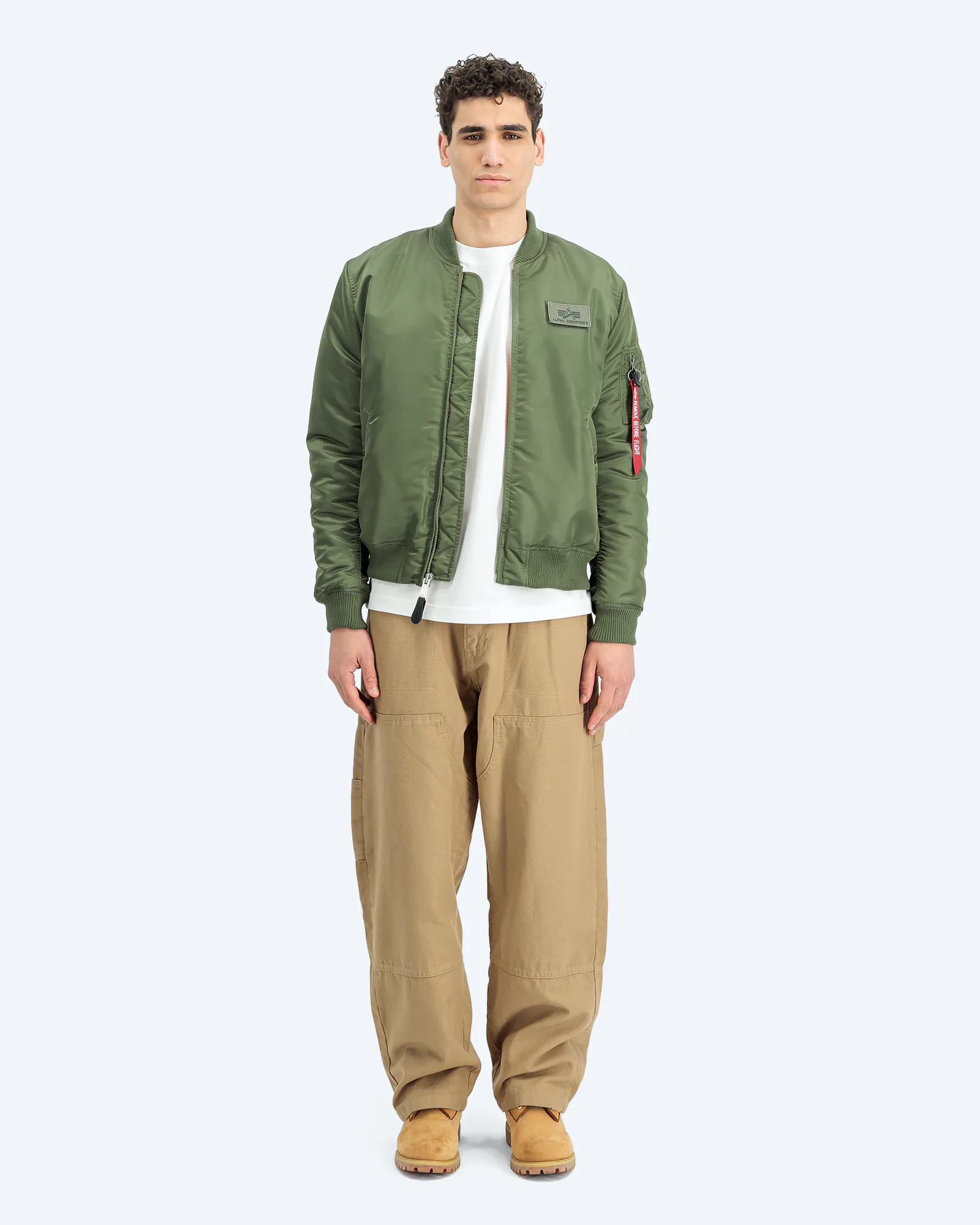 MA-1 VF Embroidery Back Bomber Jacket Sage Green