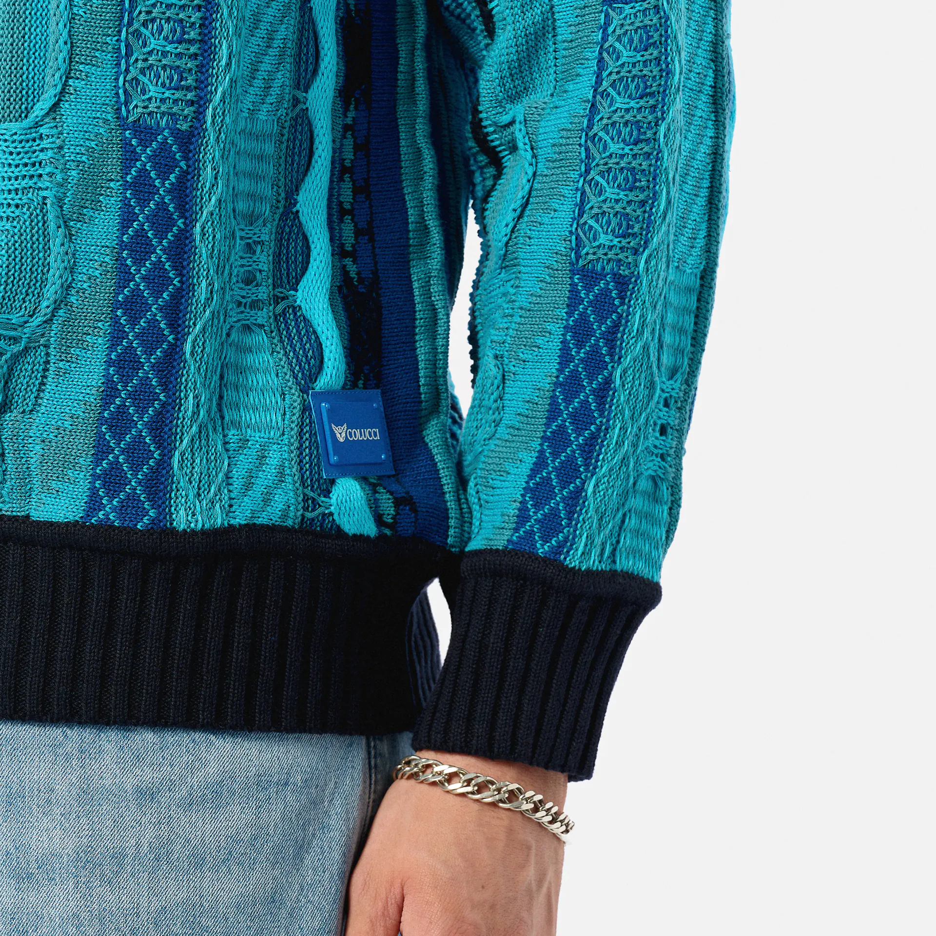 Colucci Crewneck Sweater Blue Multi
