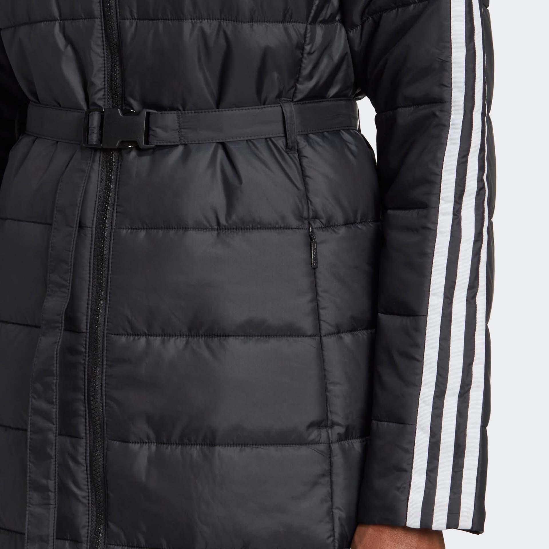 adidas Hooded Premium Long  Slim Jacket Black