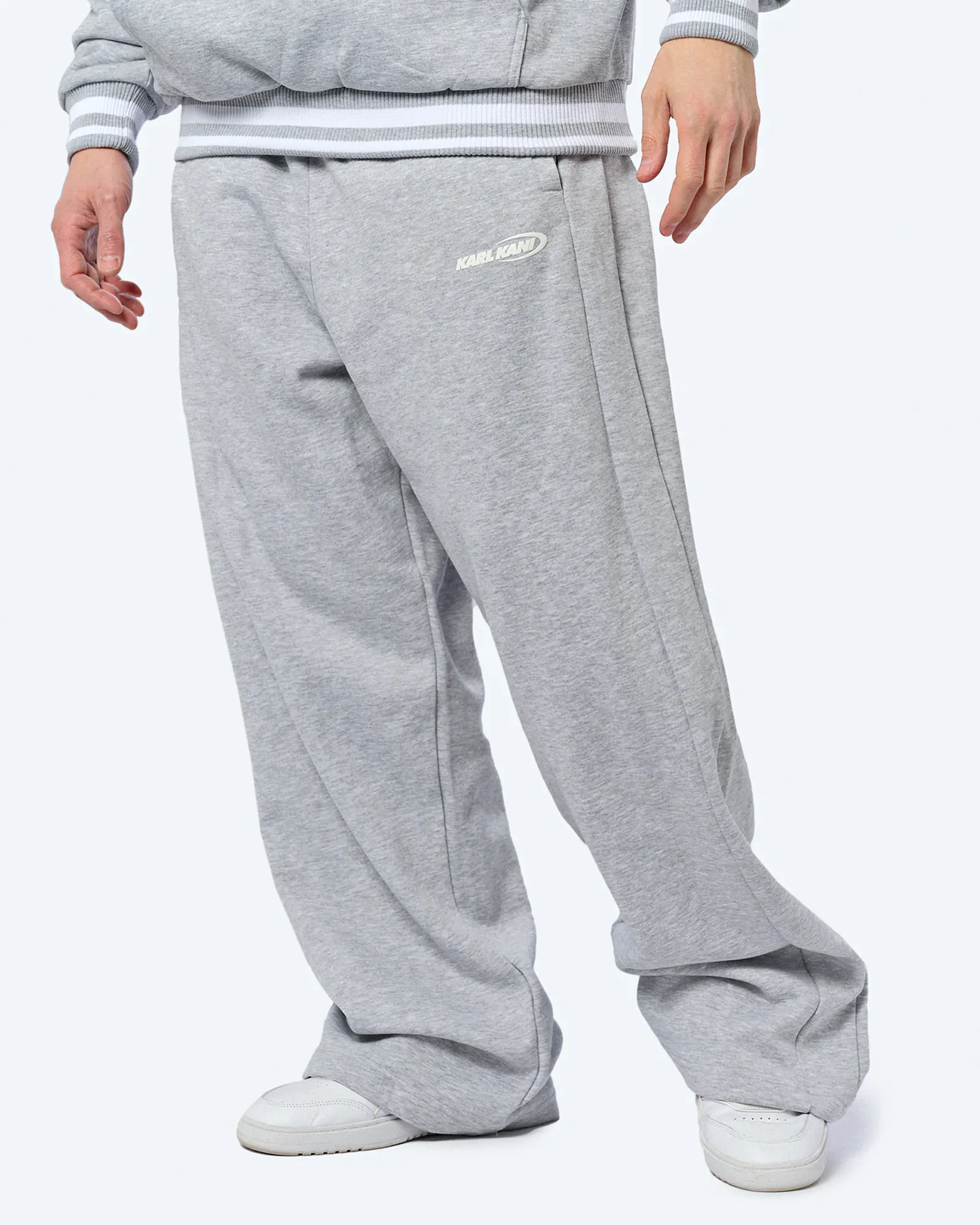 Karl Kani Ellipse Straight Leg Sweatpants Grey Melange Karl Kani Ellipse Straight Leg Sweatpants Grey Melange