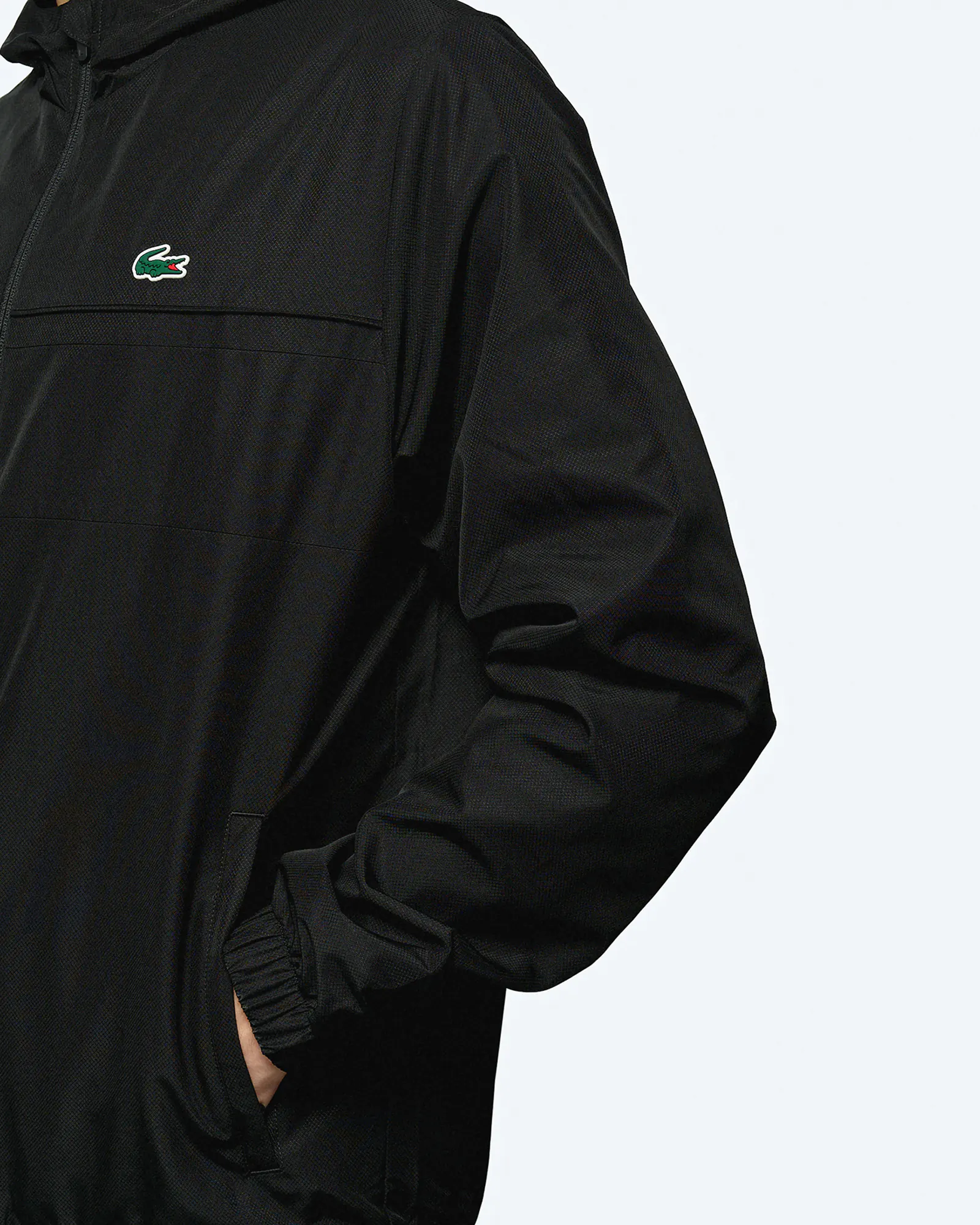 Lacoste Sport Water Repellent Track Jacket Black Black