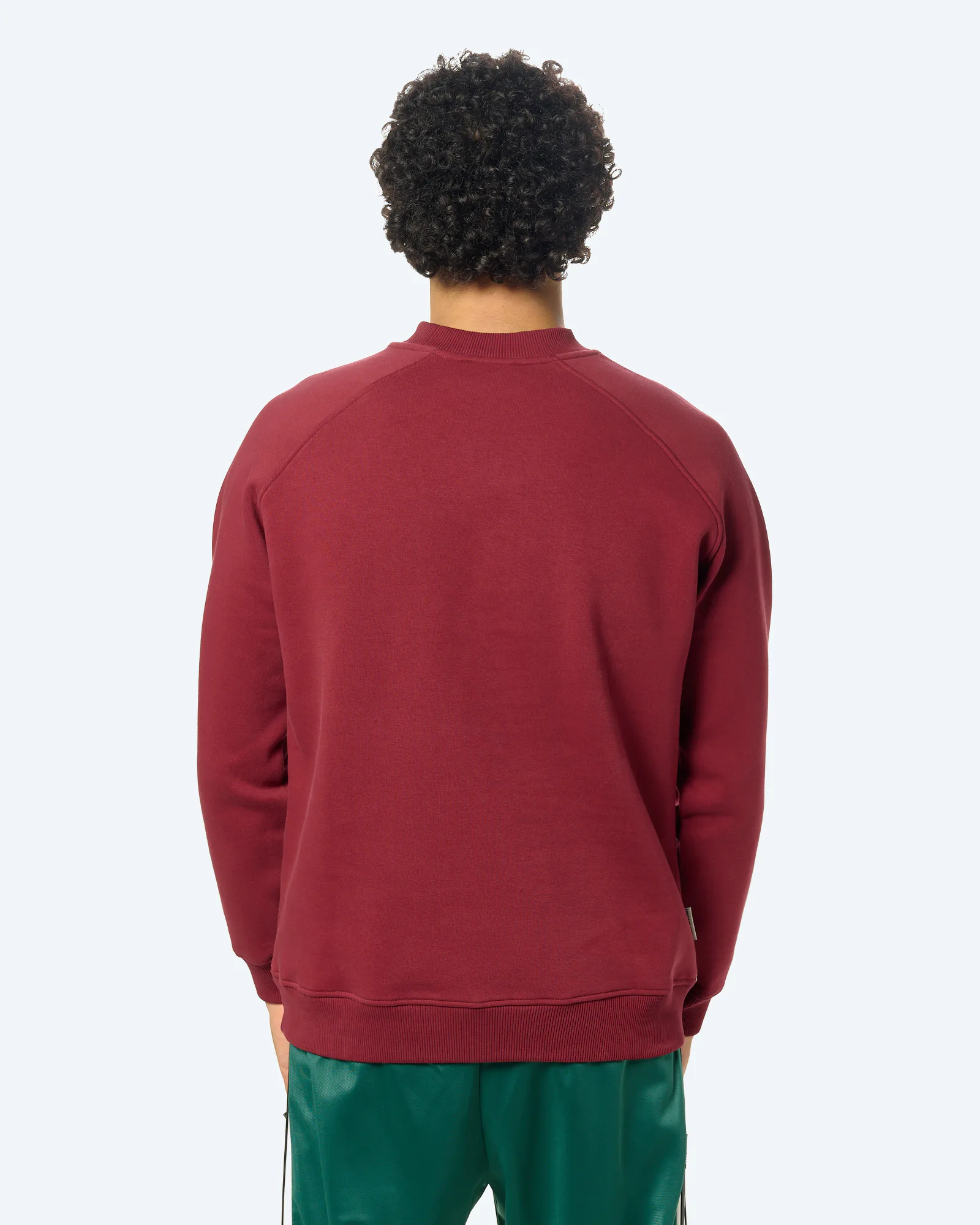 Two Side Panel Crewneck Merlot