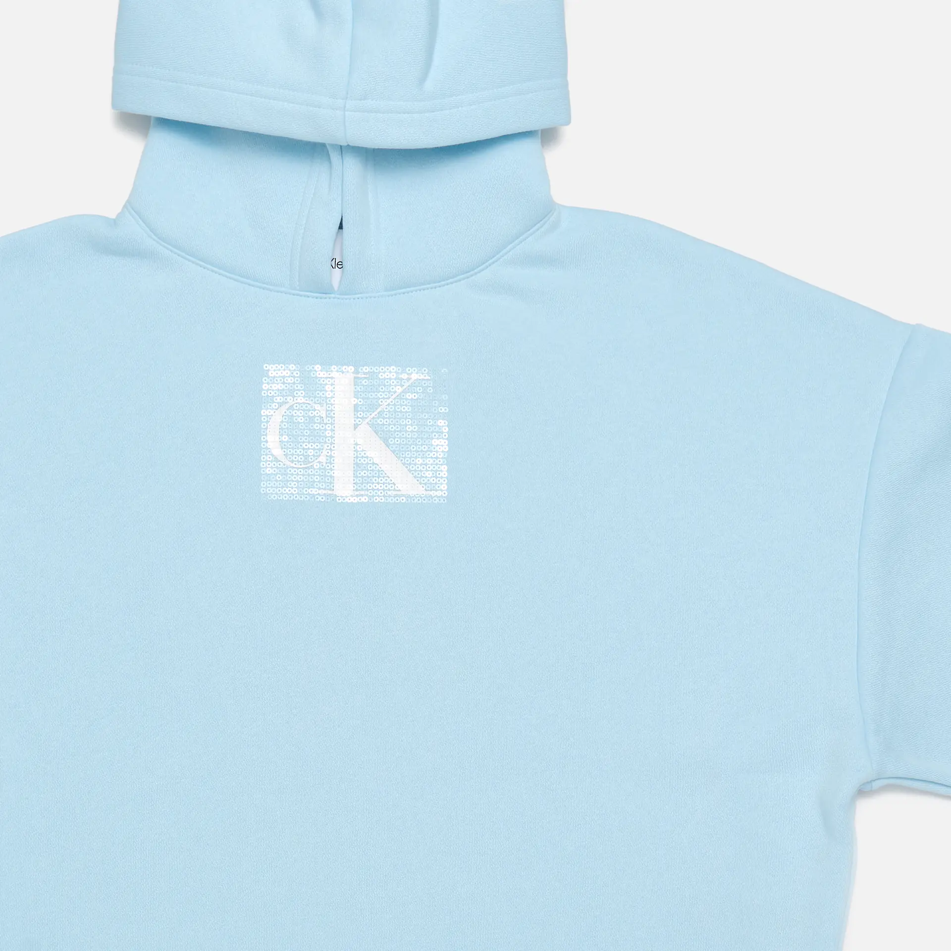 Calvin Klein Jeans Sequin Hoodie Keepsake Blue