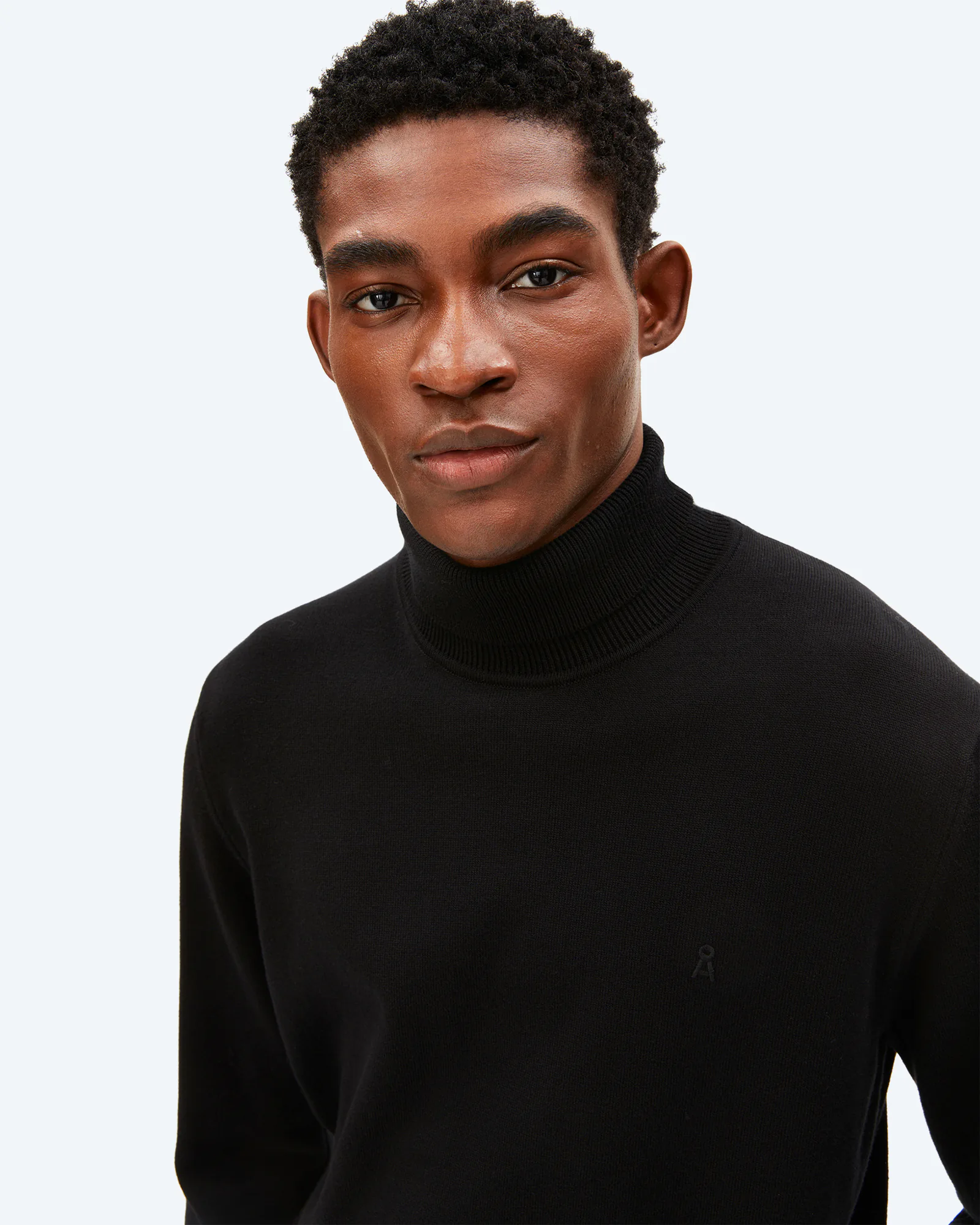 Gaardo Knit Turtleneck Pullover Black