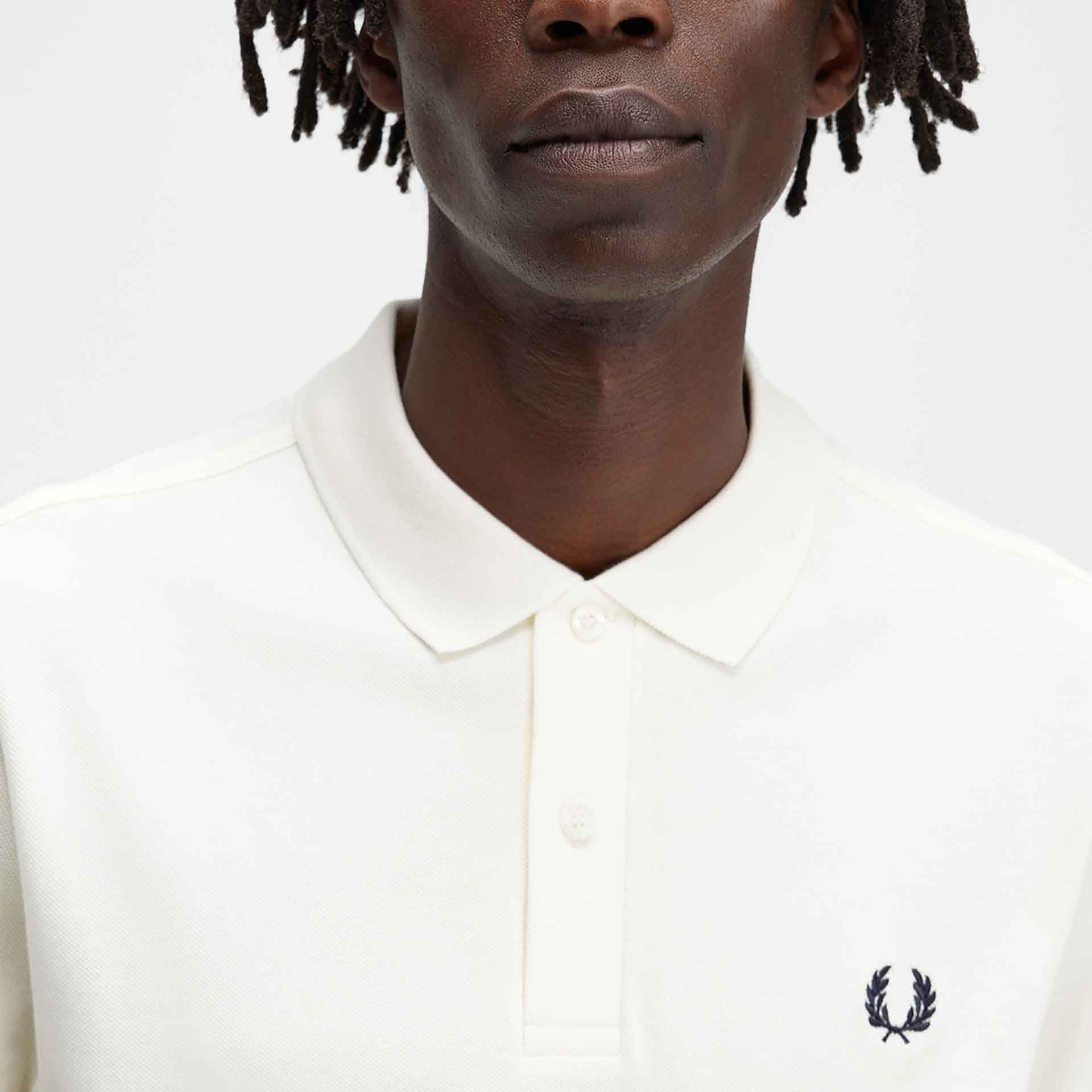 Fred Perry Plain Polo Shirt Ecru