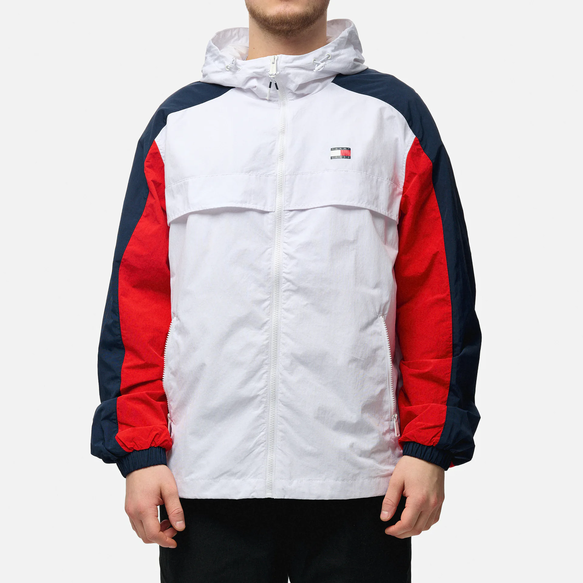 Tommy Jeans Chicago Windbreaker White Multi