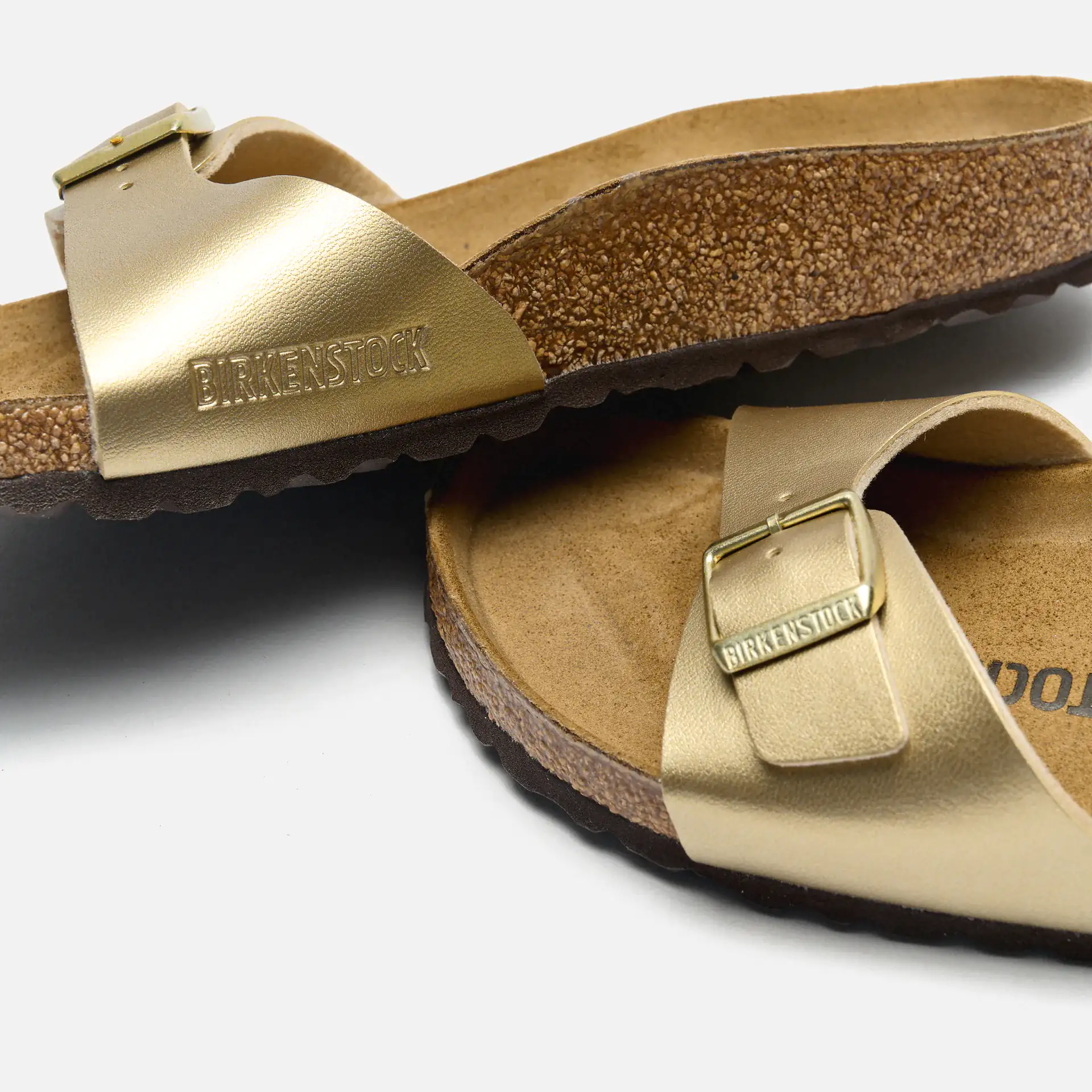 Birkenstock Madrid Birko-Flor Sandals Narrow Gold