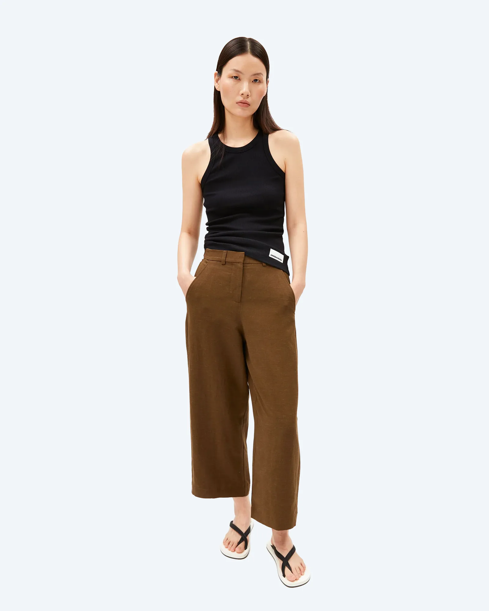 ARMEDANGELS CAARUNUS LINO PANT Dried Palm