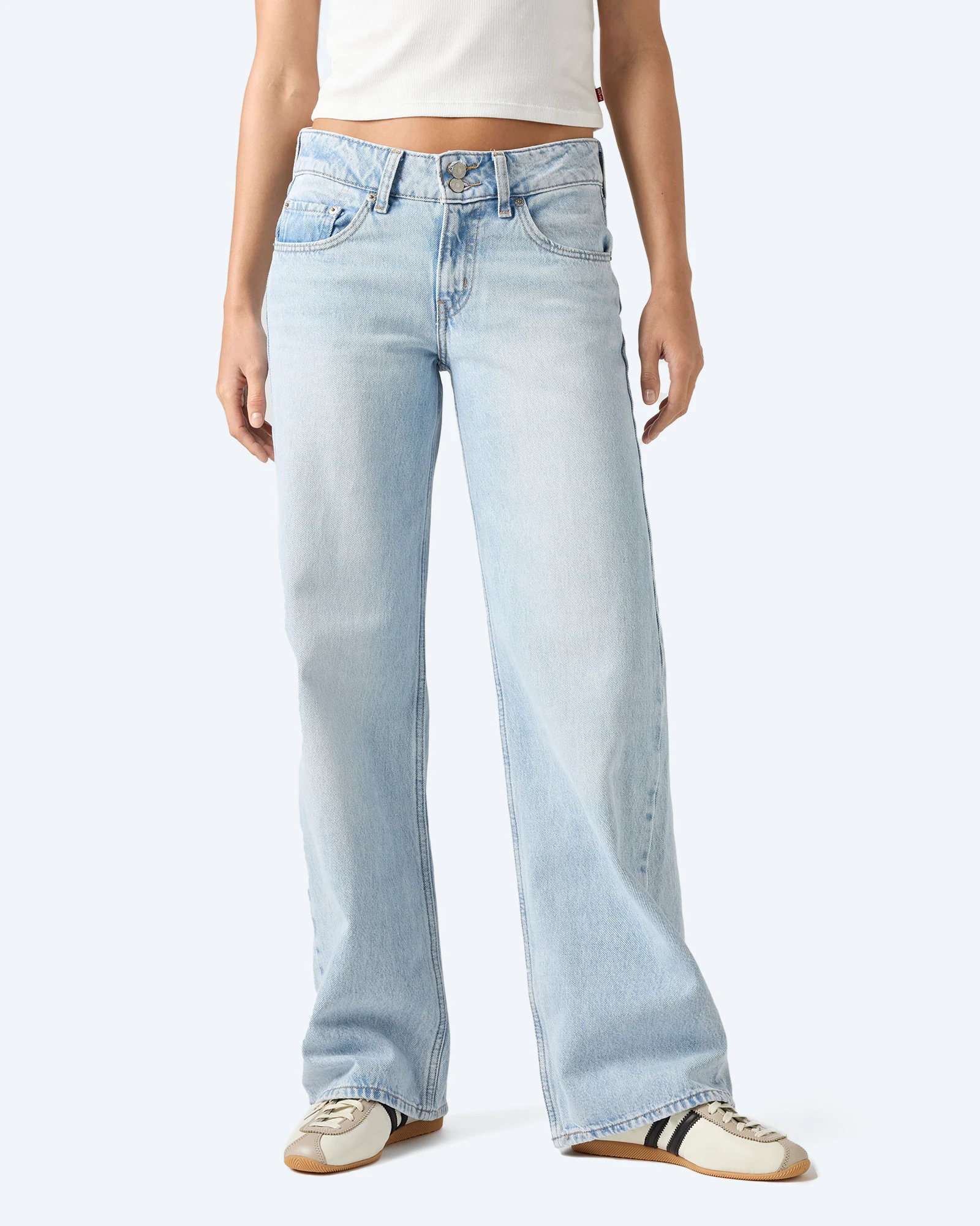 Superlow Loose Abraided Art Light Indigo/Flat Finish