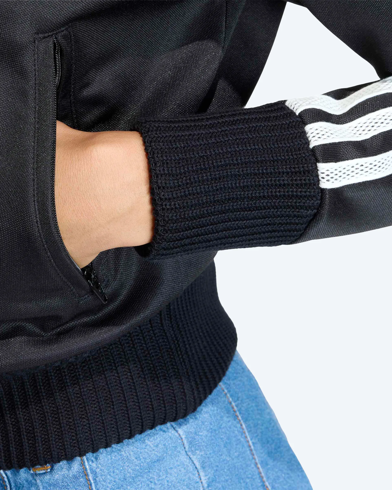 Firebird Knitted Track Top Black