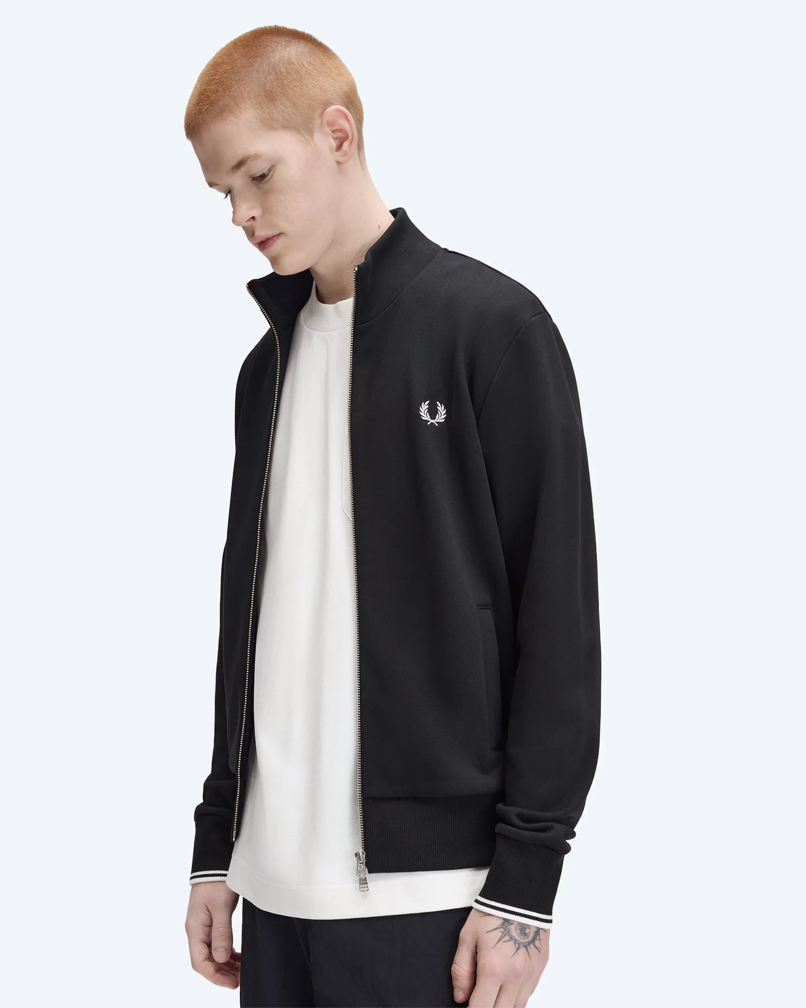 Zip Through Sweatshirt Black