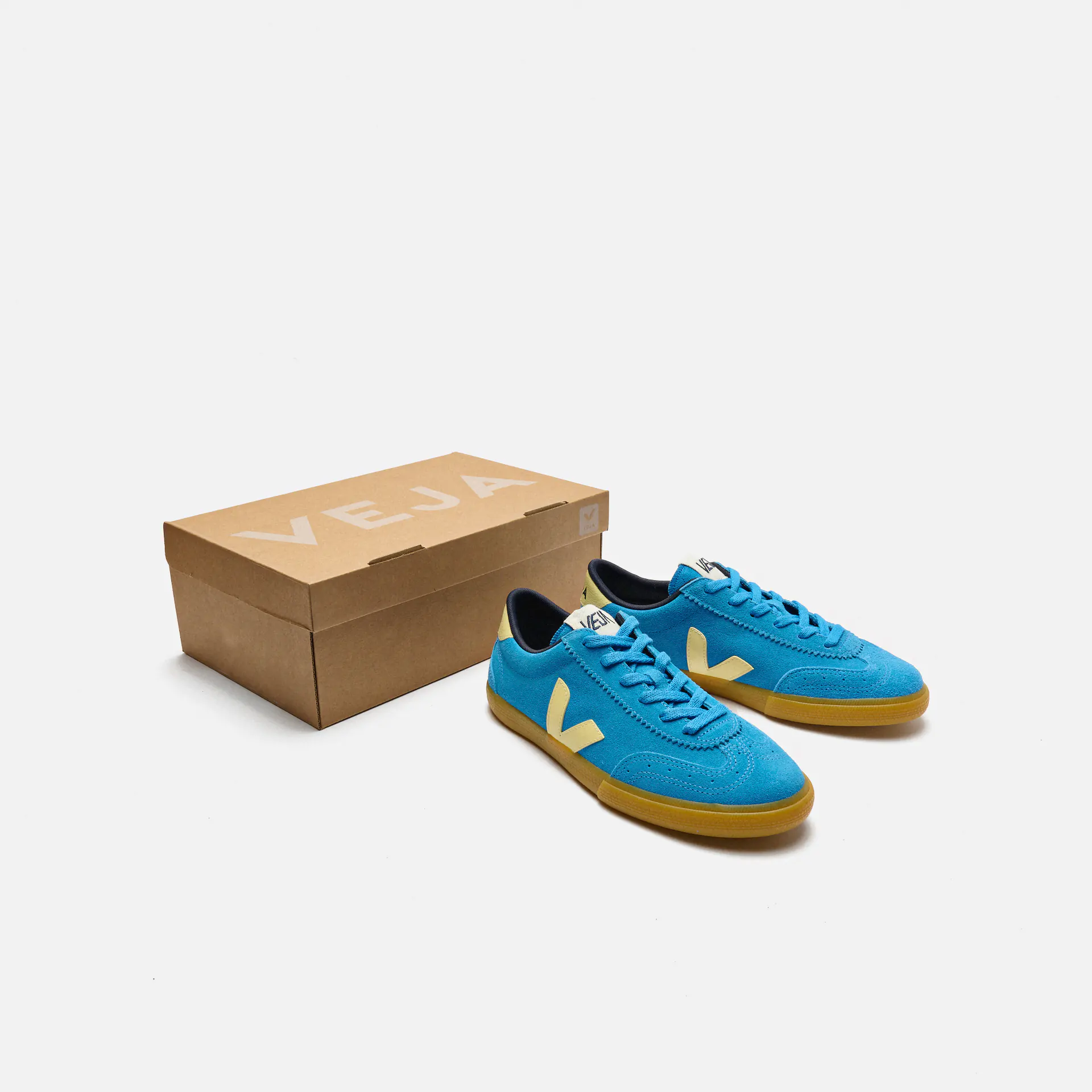 Veja Volley Suede Leather Sneaker Egee Sun