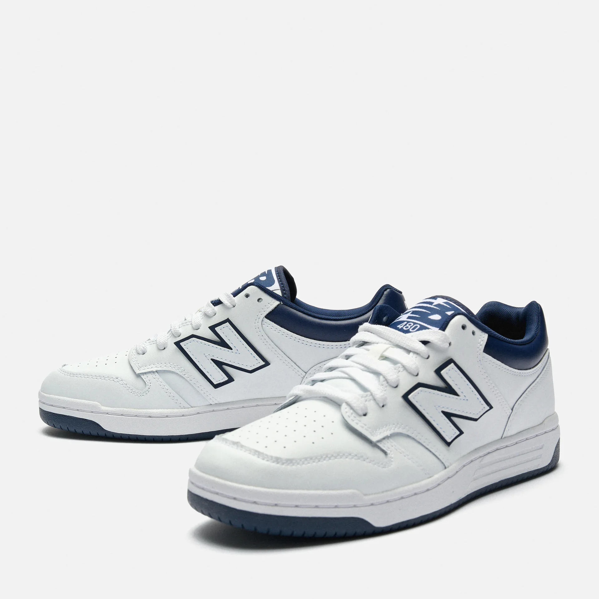 New Balance BB480 Court Sneaker White/Navy