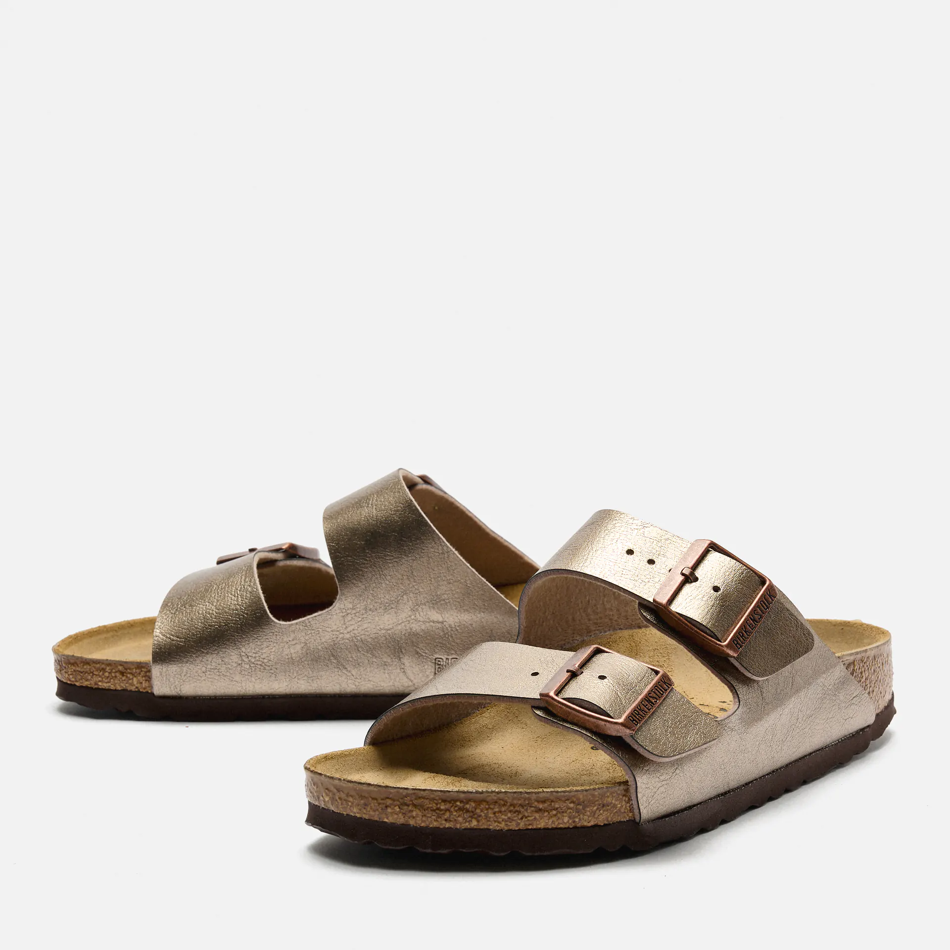 Birkenstock Arizona Birko-Flor Narrow Sandals Graceful Taupe