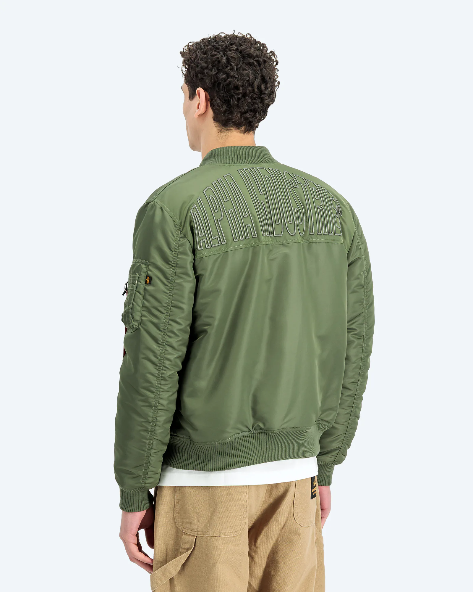 MA-1 VF Embroidery Back Bomber Jacket Sage Green