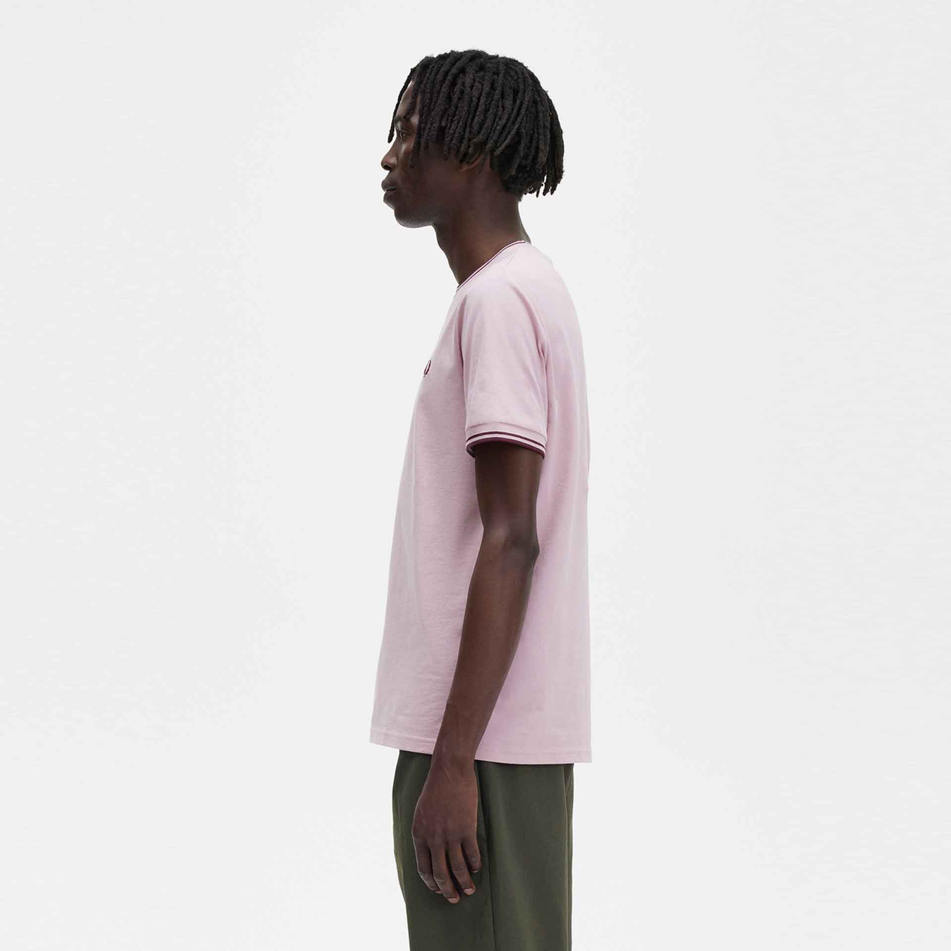 Fred Perry Twin Tipped T-Shirt Chalky Pink