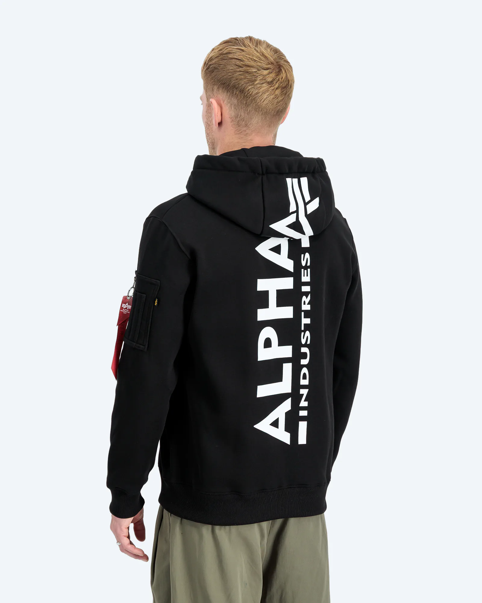 Back Print Hoody Black