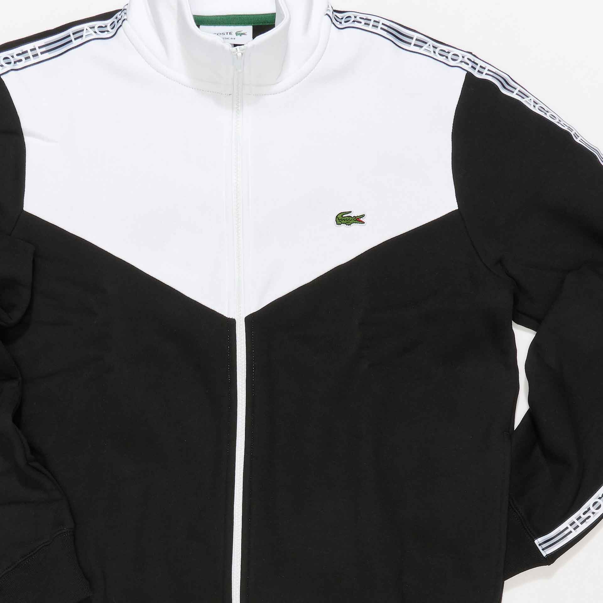 Lacoste Tape Zip Jacket Black/White