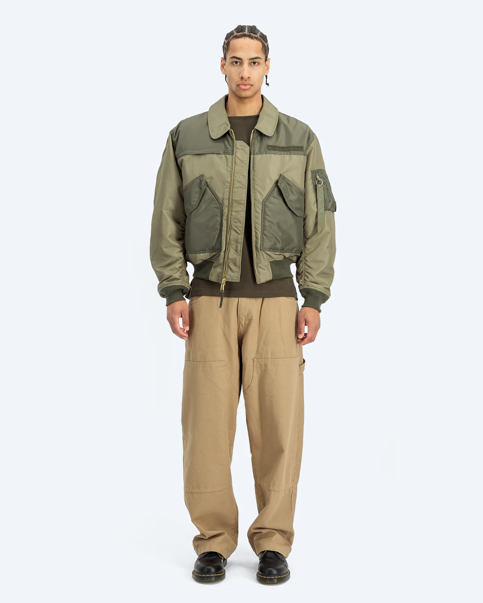 CWU-45/P Colorblock Bomber Jacket Olive