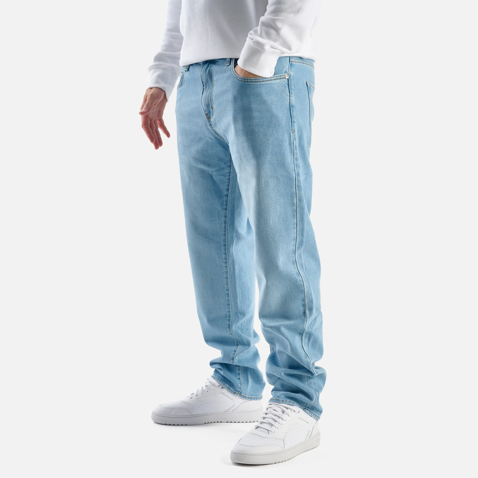 Reell Jeans Barfly Straight Fit Jeans Light Blue Stone