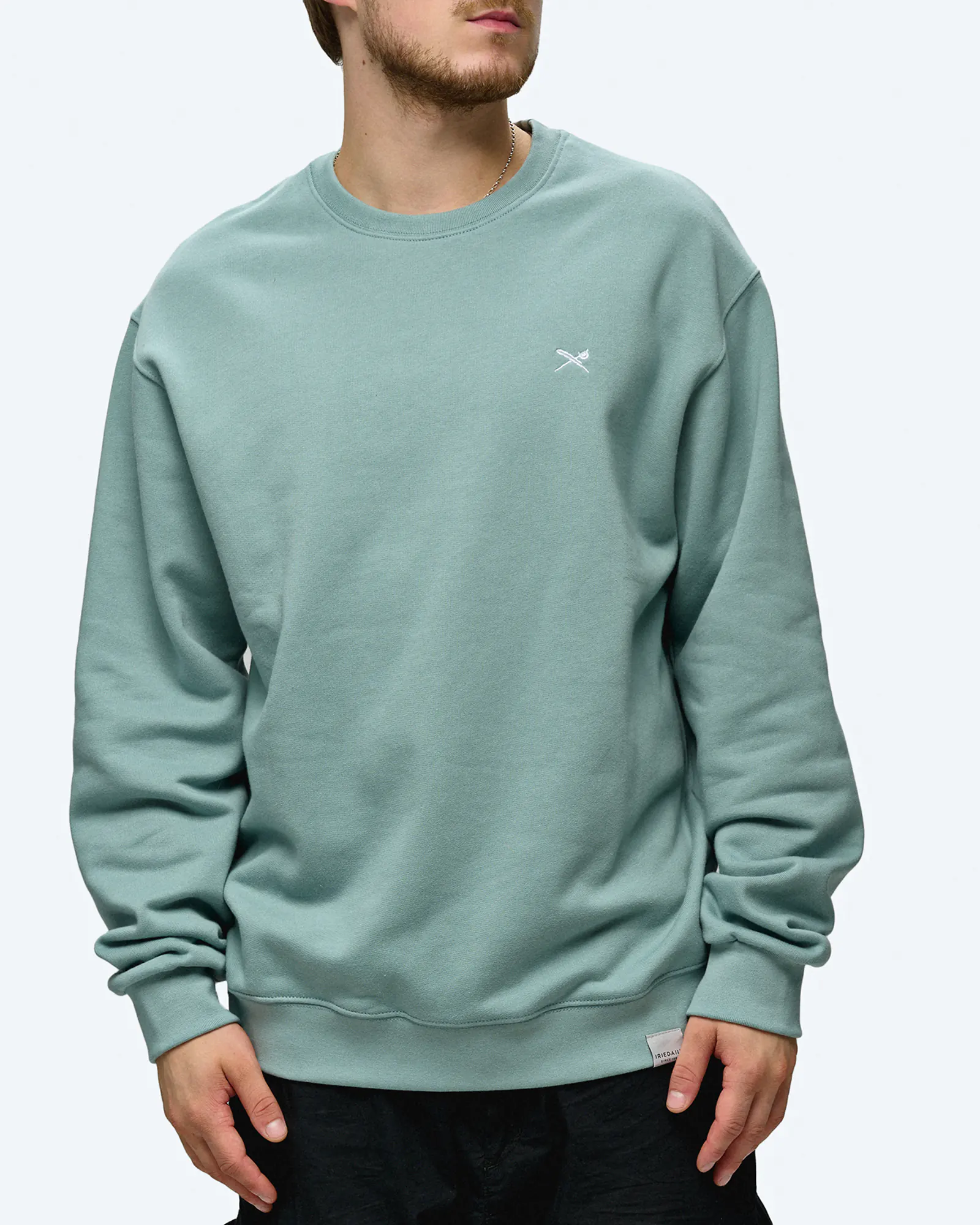 Iriedaily Mini Flag 2 Embroidered Sweatshirt Slate Iriedaily Mini Flag 2 Embroidered Sweatshirt Slate