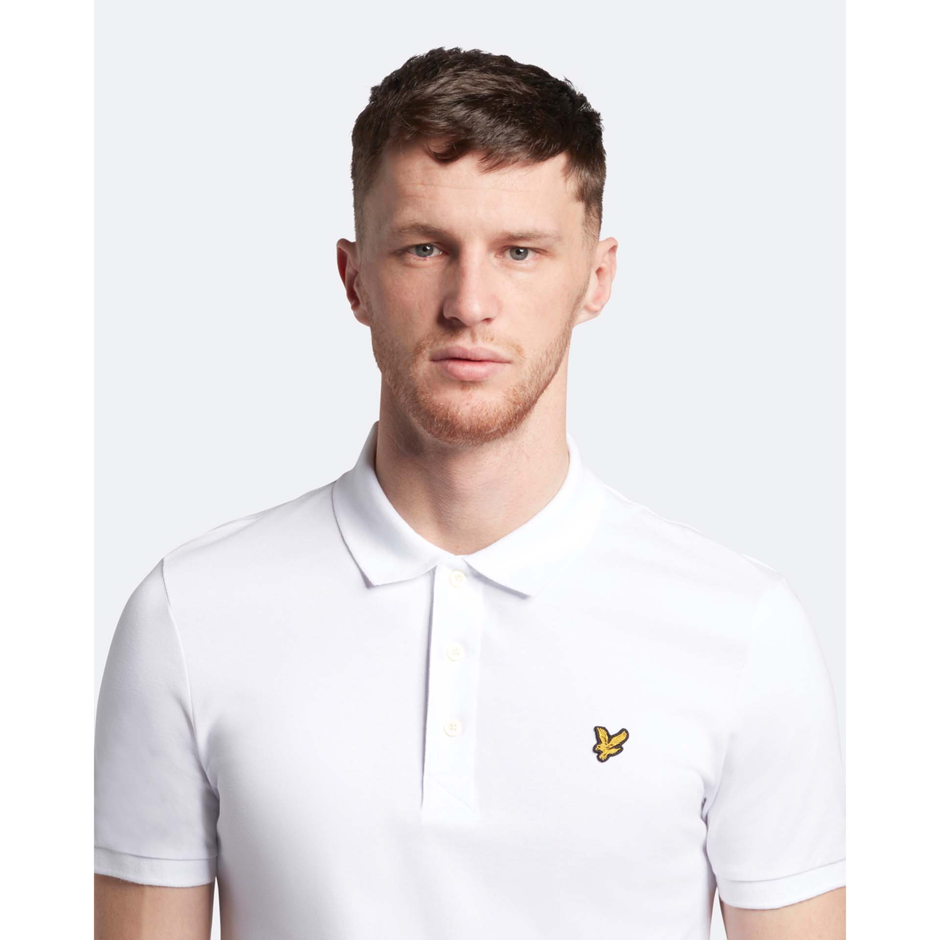 Lyle & Scott Plain Polo T-Shirt White