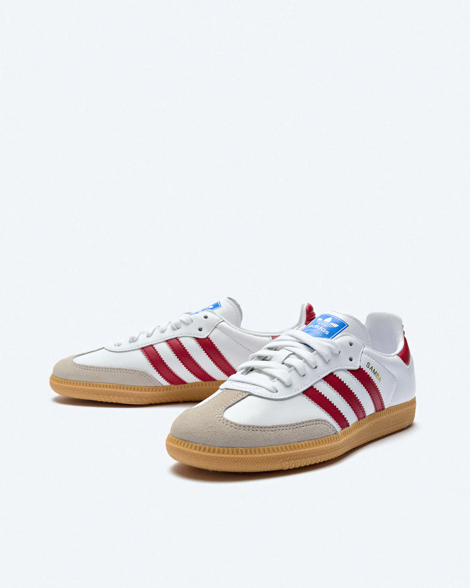 adidas Originals Samba OG Sneaker Cloud White Collegiate Burgundy Gum
