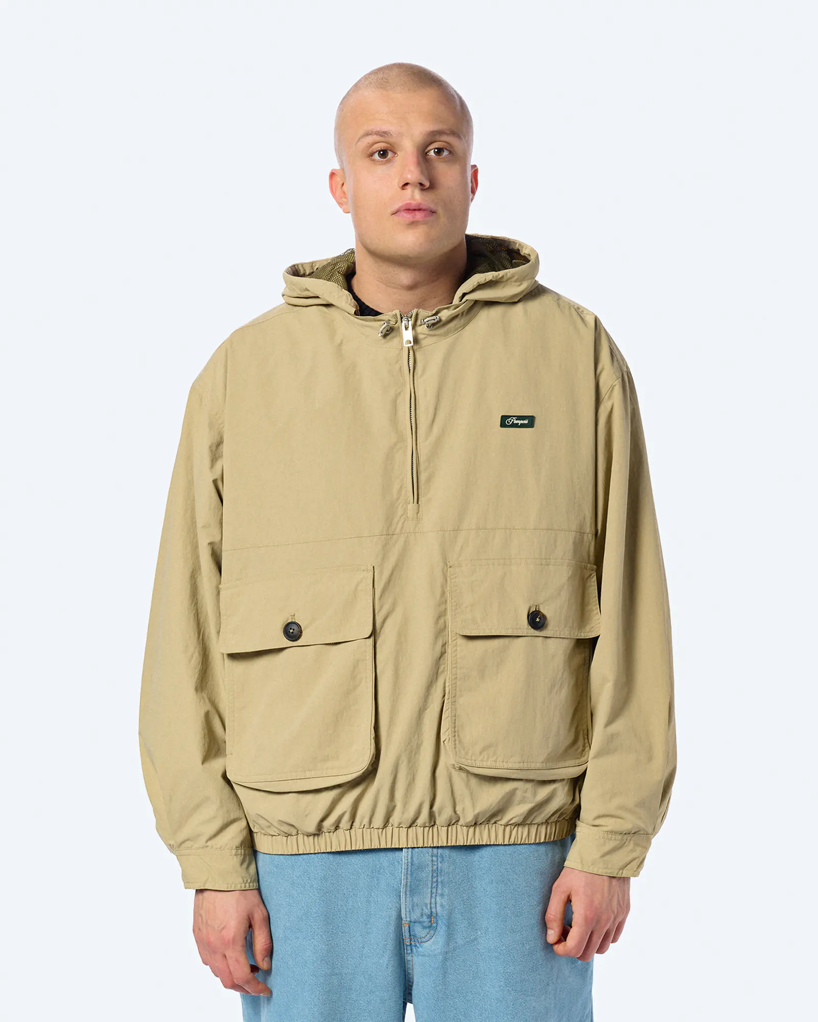 POMPEII Technical Windbreaker Jacket Cream