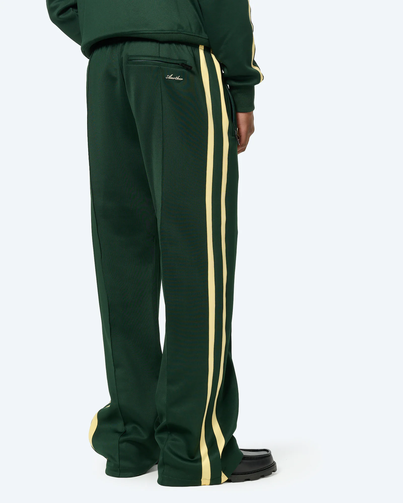 Another Cotton Everyday Wide Fit Track Pant Green