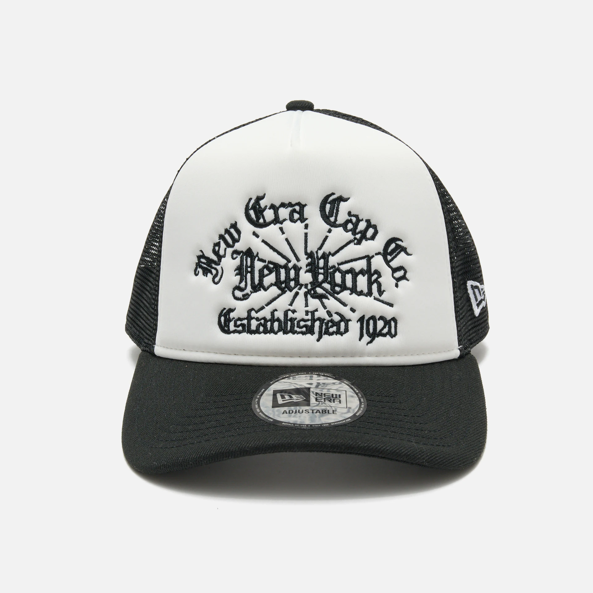 New Era E-Frame Trucker Cap White/Black