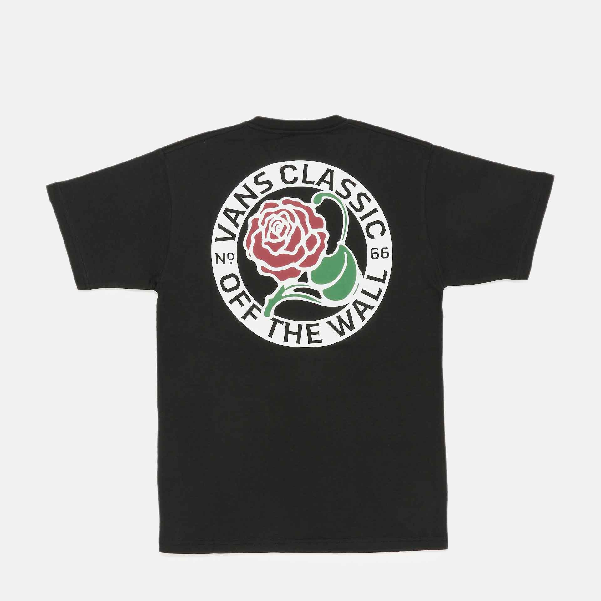 Vans Tried and True Rose T-Shirt Black