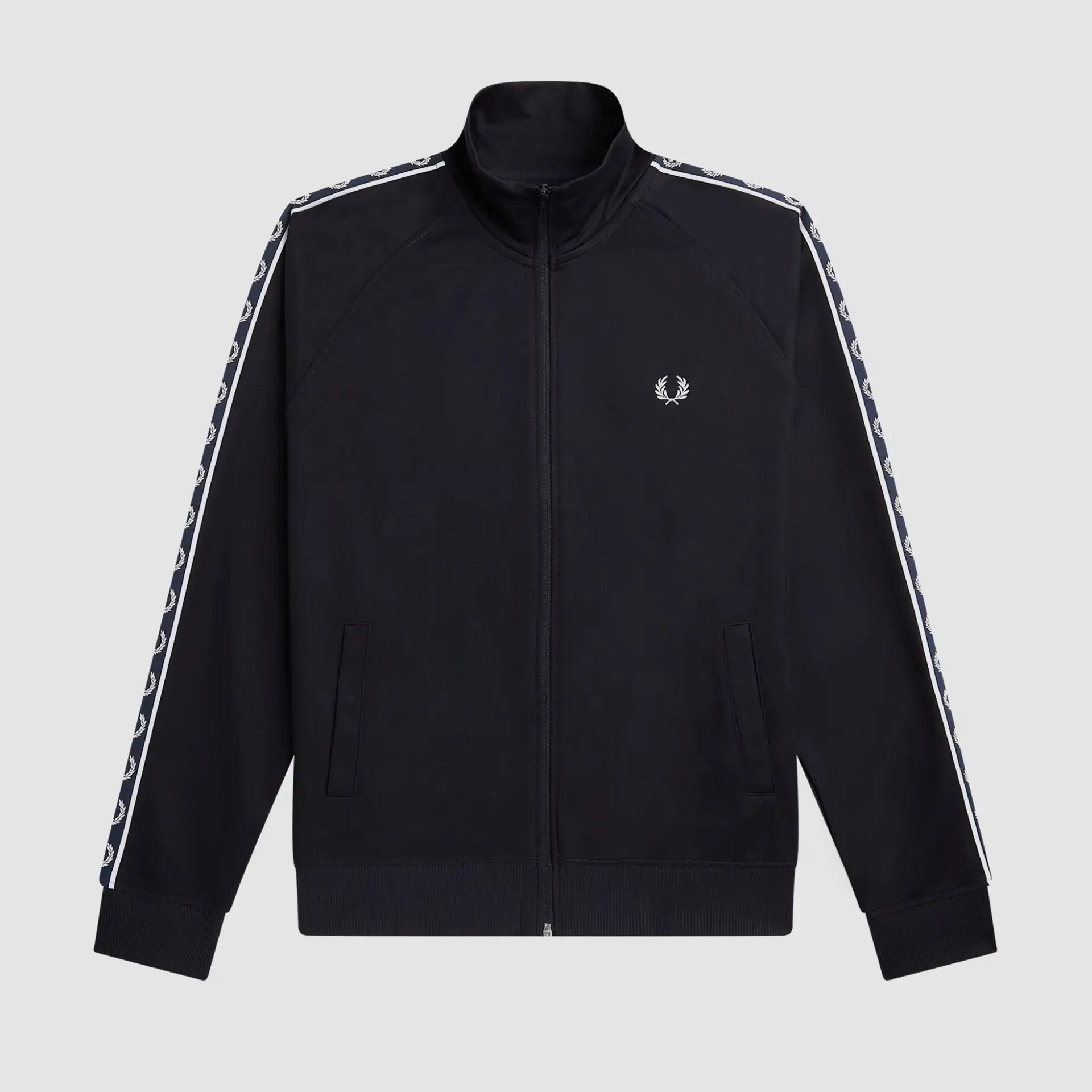 Fred Perry Contrast Tape Track Jacket Navy