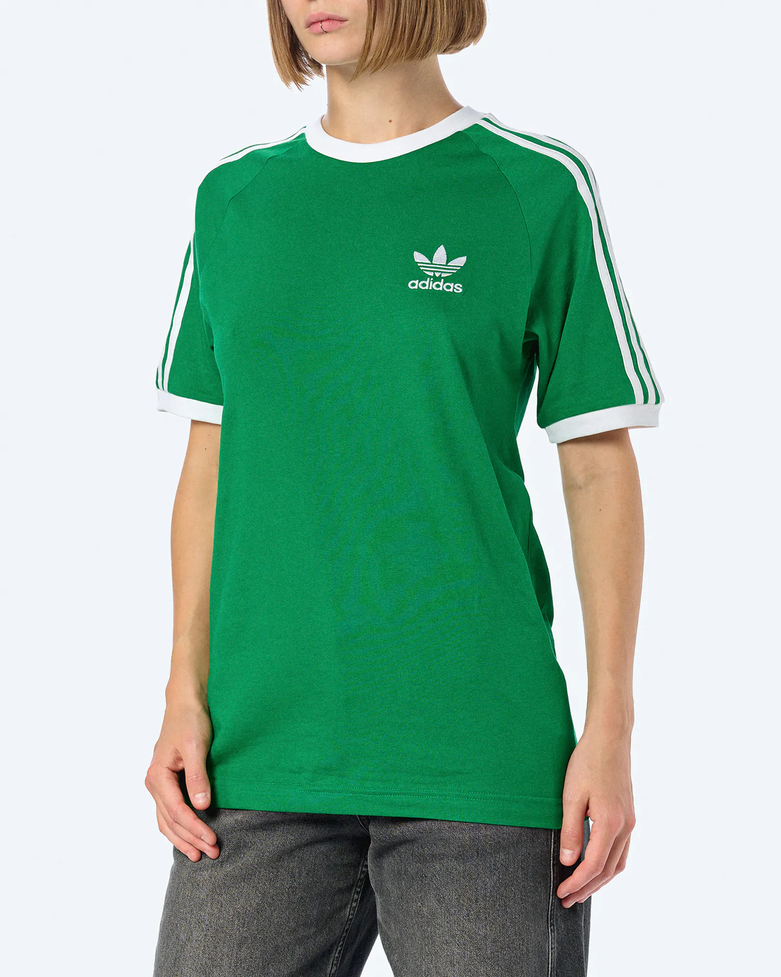 Adidas 3 - Stripes Tee Green Adidas 3 - Stripes Tee Green