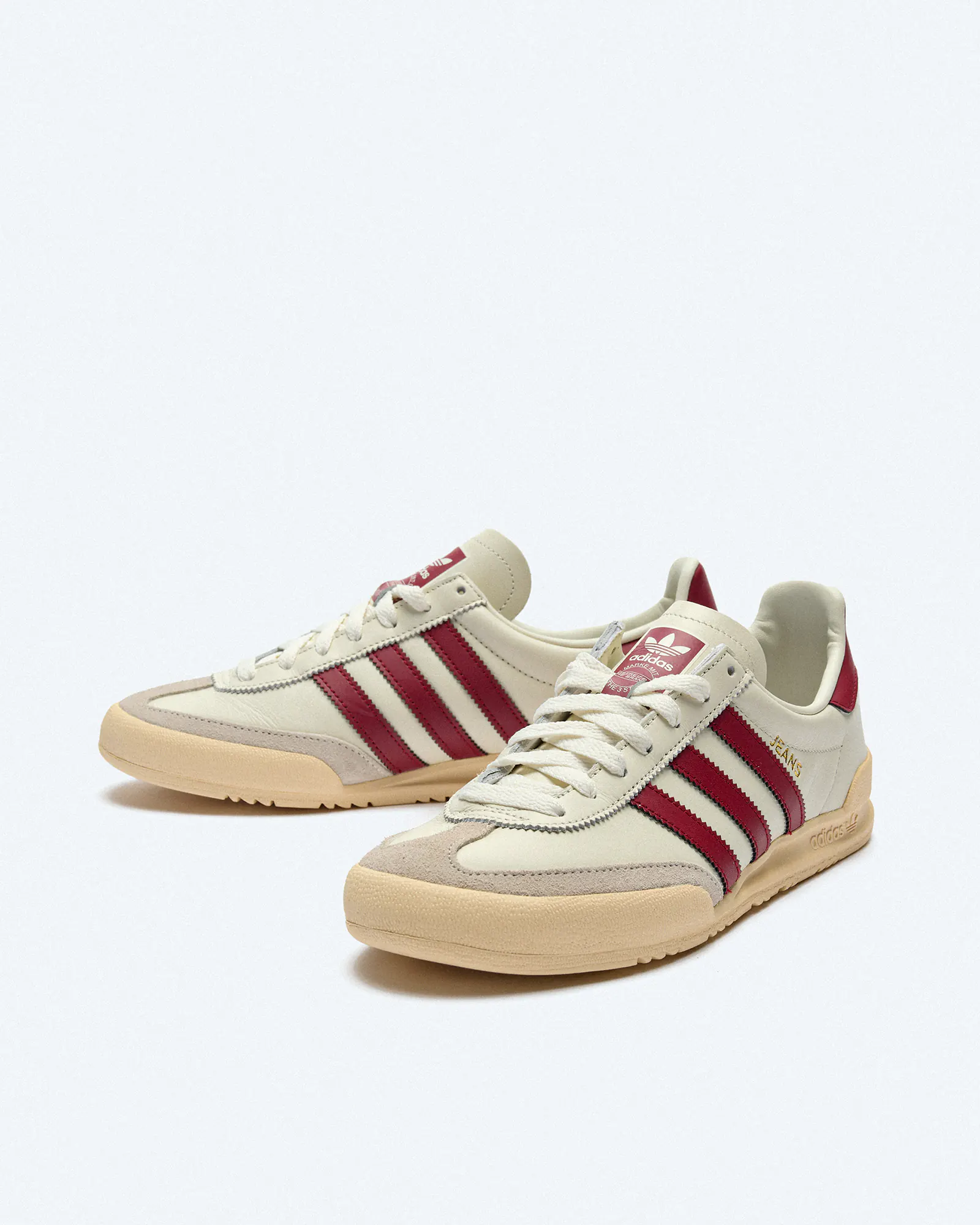 adidas Originals Jeans Sneakers Chalk White Collegiate Burgundy