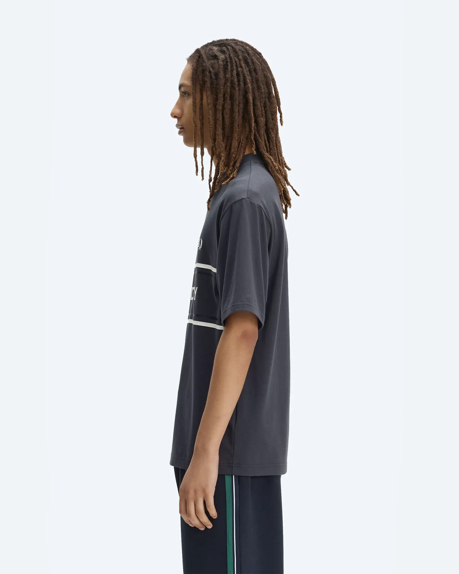 Fred Perry Graphic T-Shirt Anchor Grey