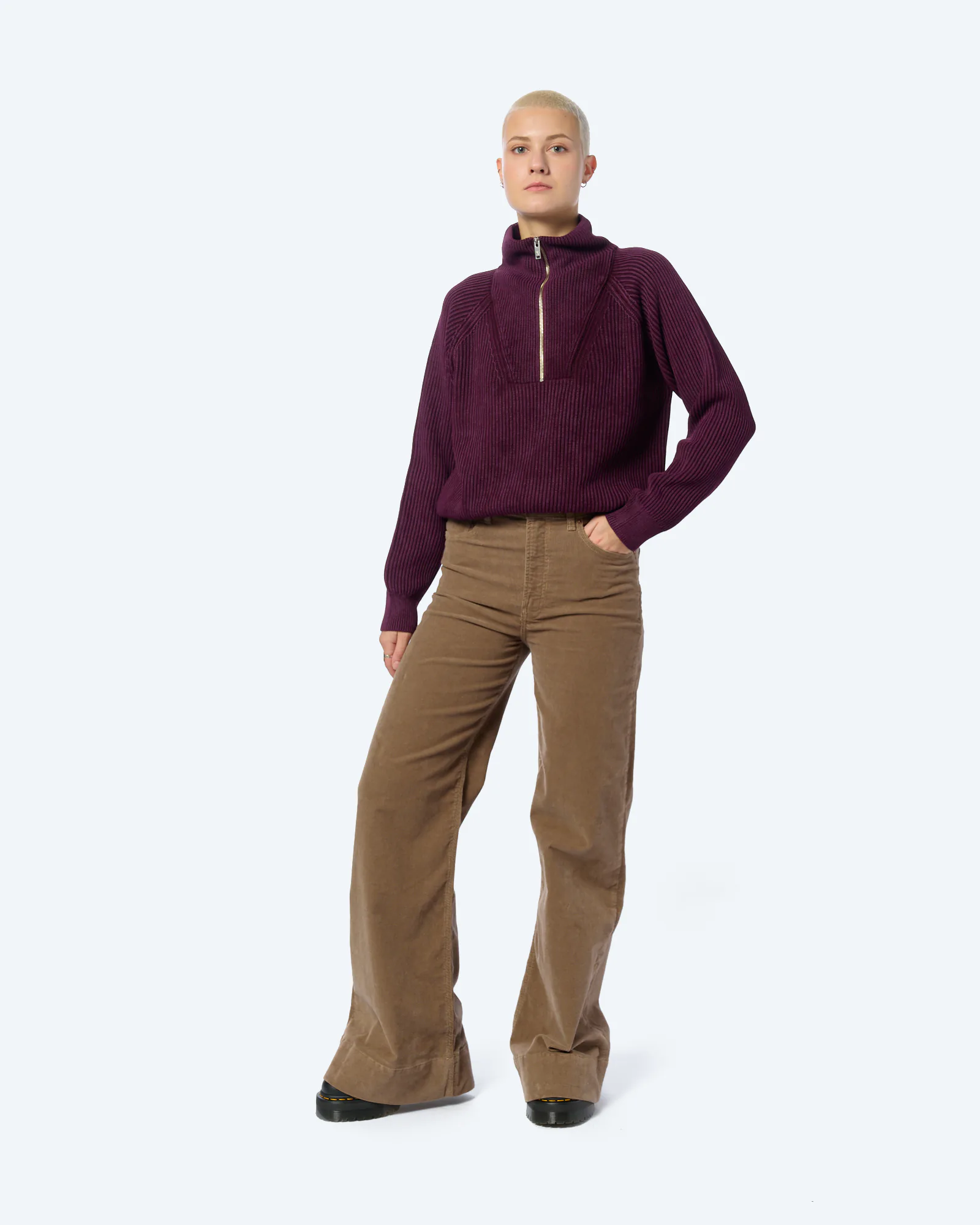ARMEDANGELS MURLIAA CORDUROY Pants Walnut Cream