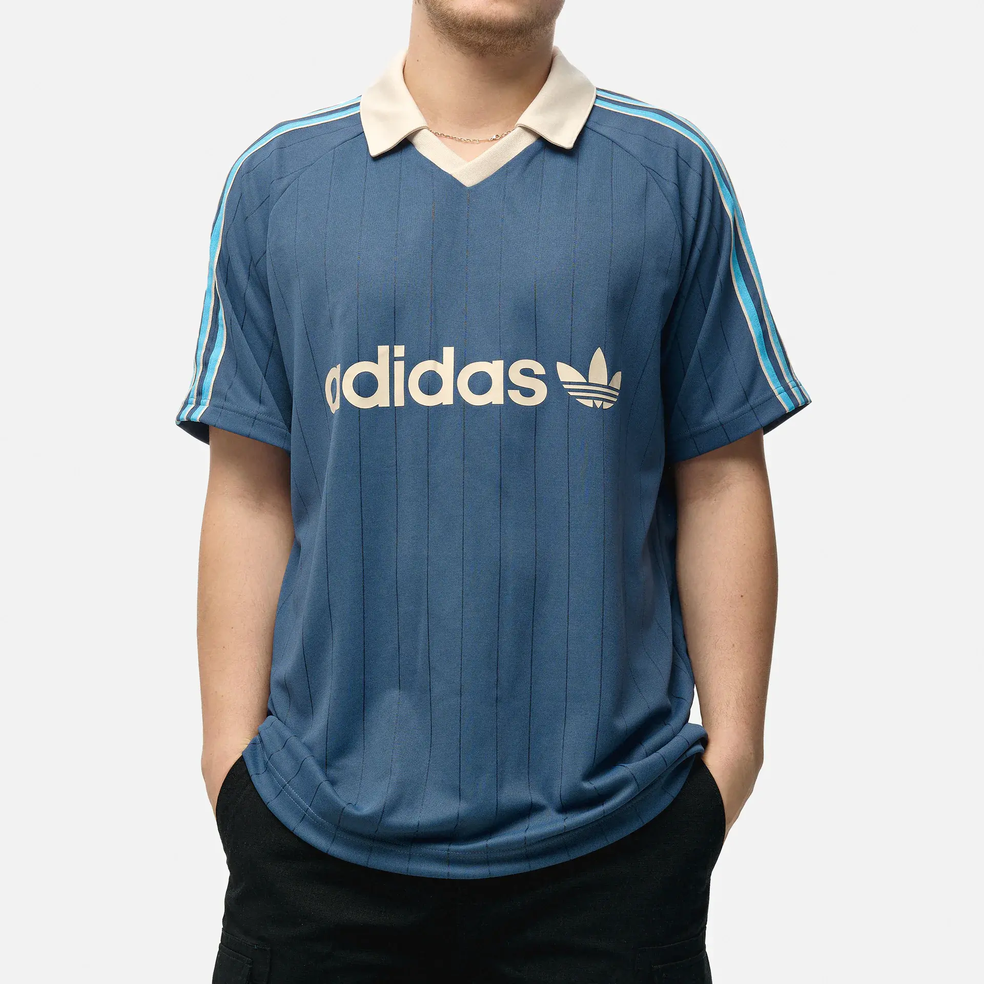adidas Stripe Jersey Polo Prloin
