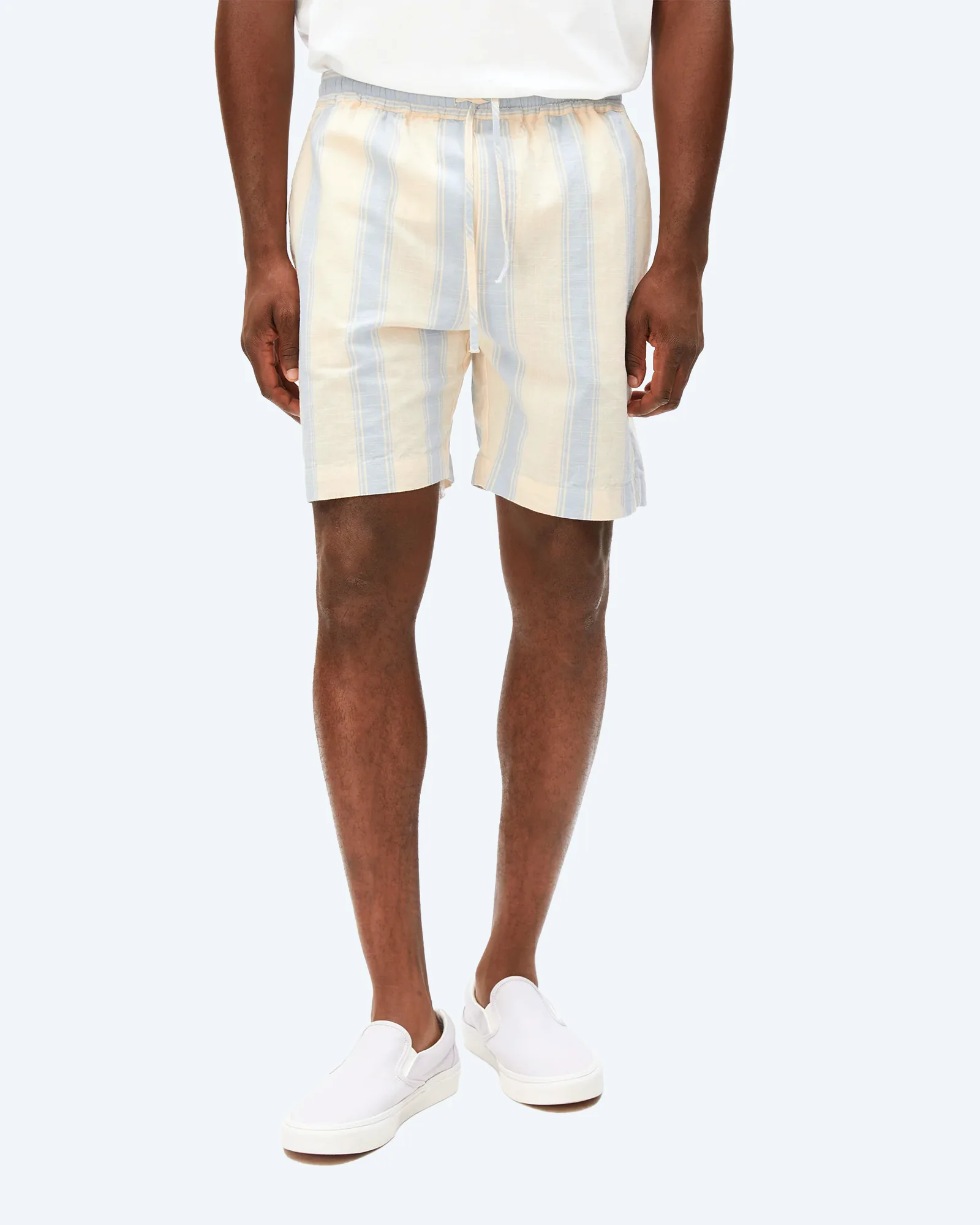 ARMEDANGELS Striped Shorts Wedgwood