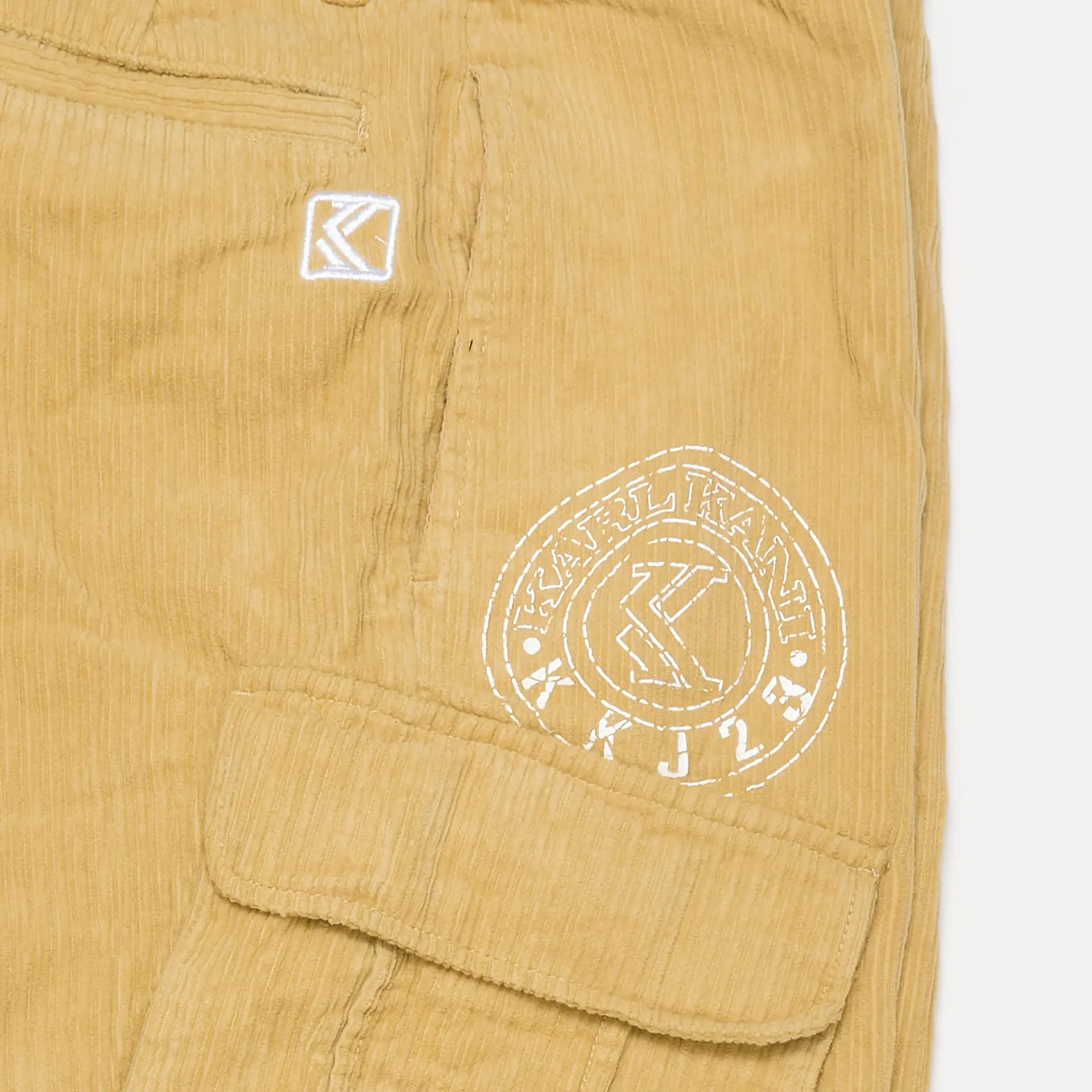 Karl Kani Retro Corduroy Cargo Pants Sand