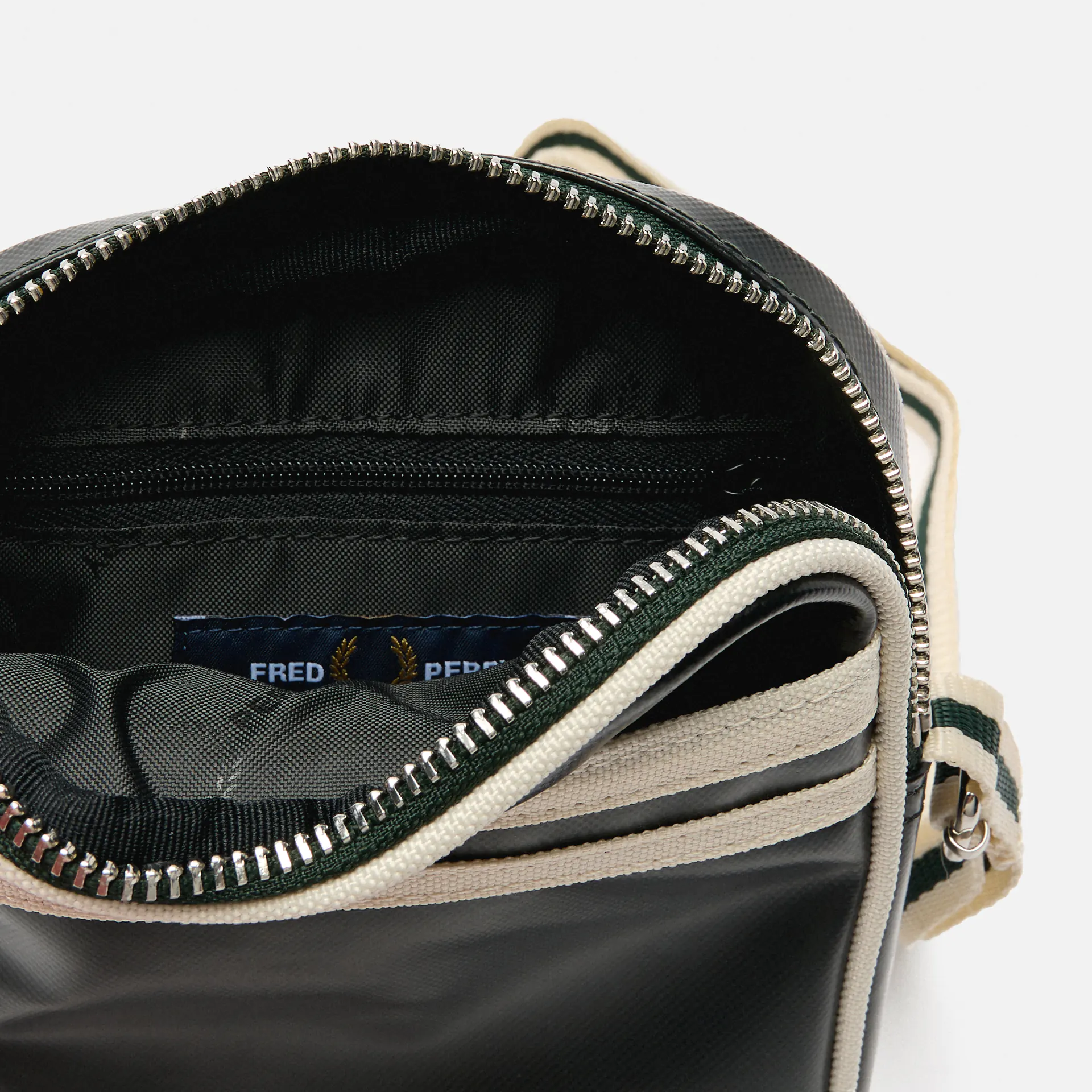 Fred Perry Classic Small Side Bag Night Green/Ecru